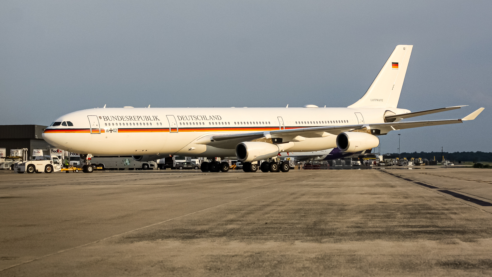 Full size: Germany - Air Force Airbus A340-300 16-02 at Washington Dulles International Airport