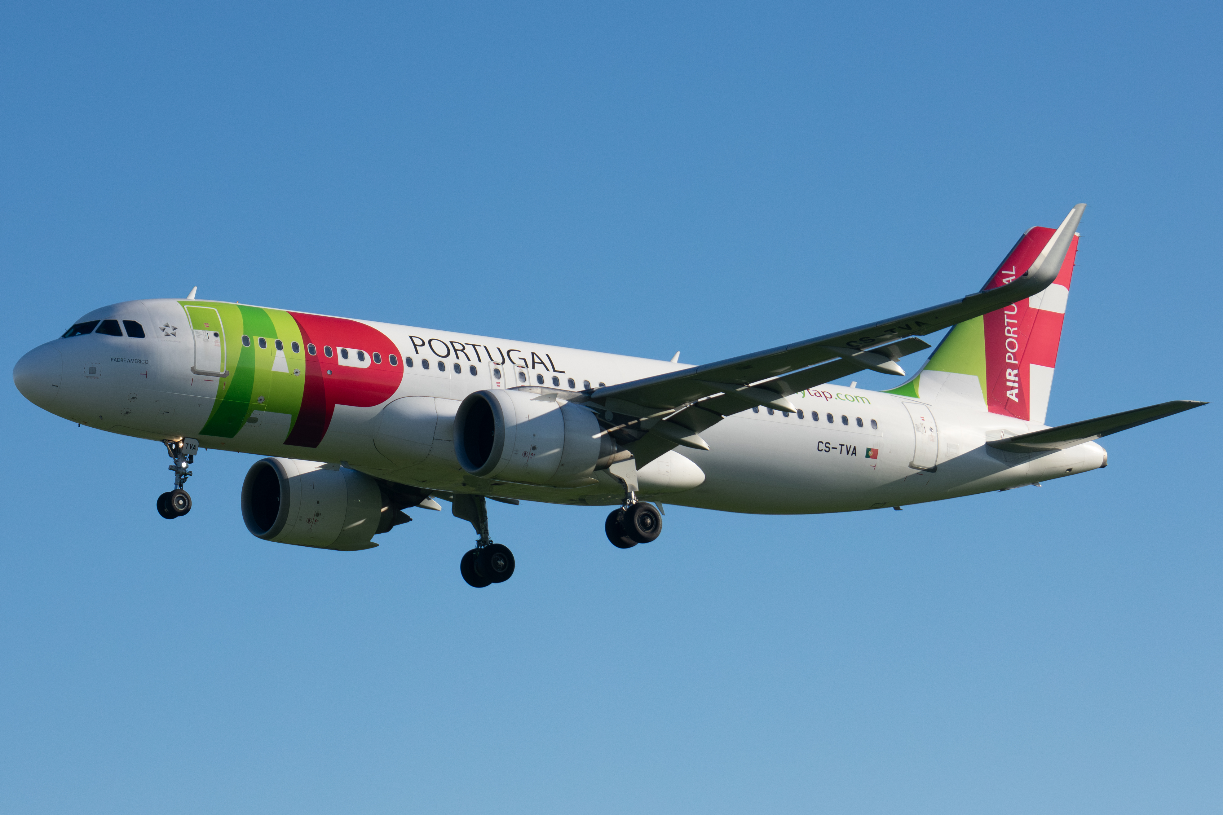 Full size: TAP Air Portugal Airbus A320NEO CS-TVA at Lisbon Humberto Delgado Airport