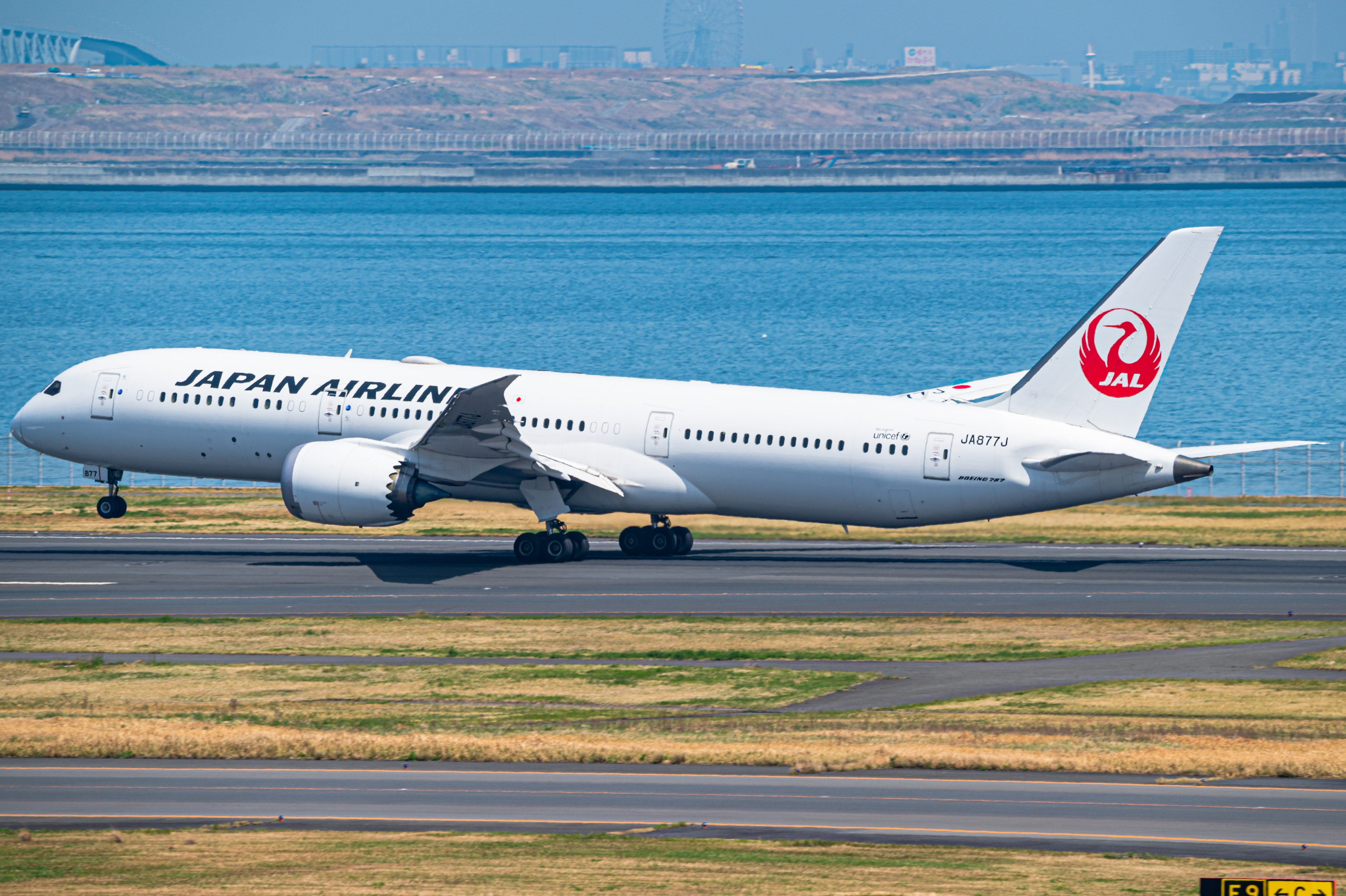 Full size: Japan Airlines Boeing 787-9 JA877J at Tokyo-Haneda Airport