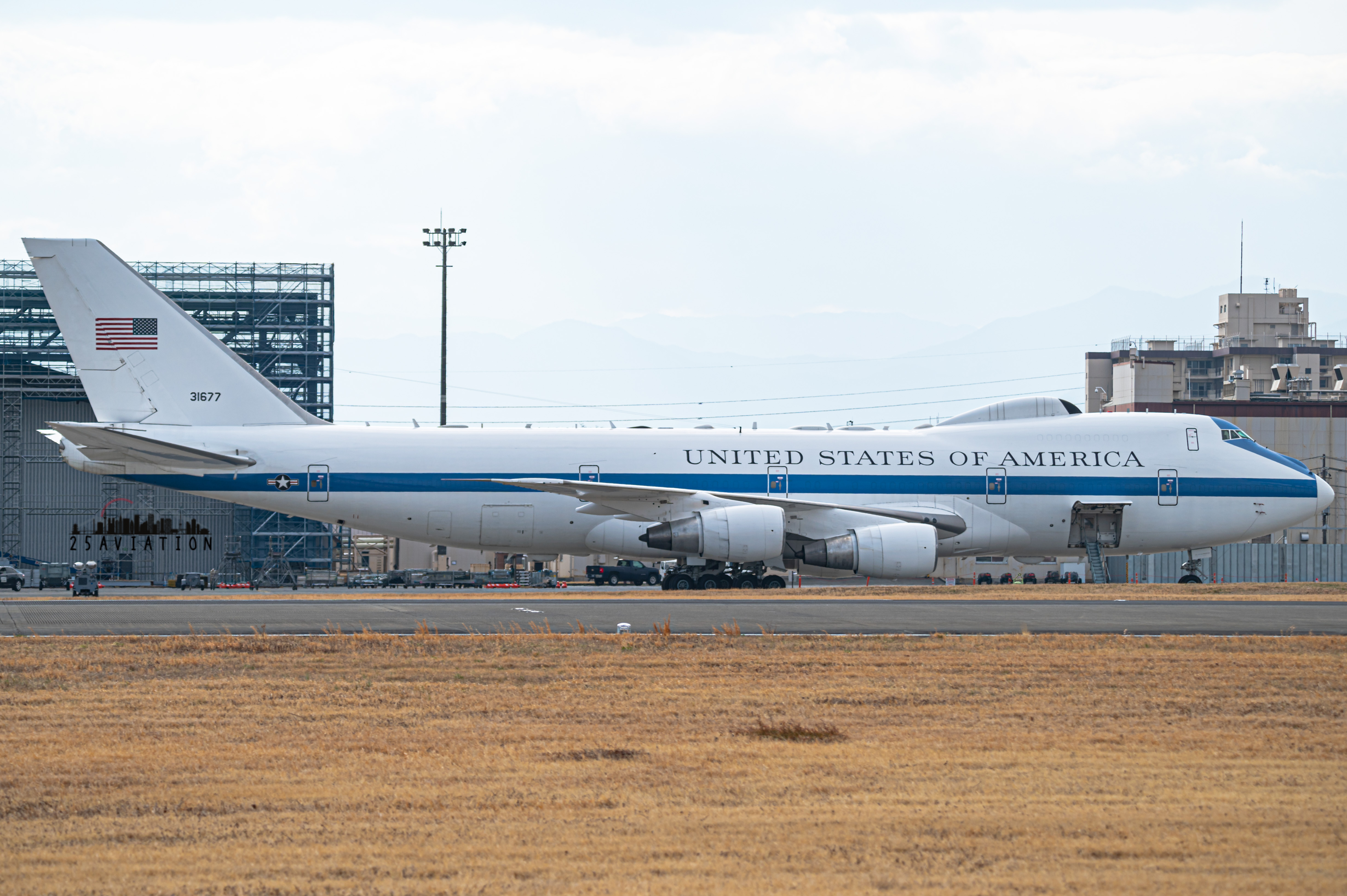 Full size: USAF - United States Air Force Boeing E-4B Nightwatch 73-1677 at Yokota Air Base