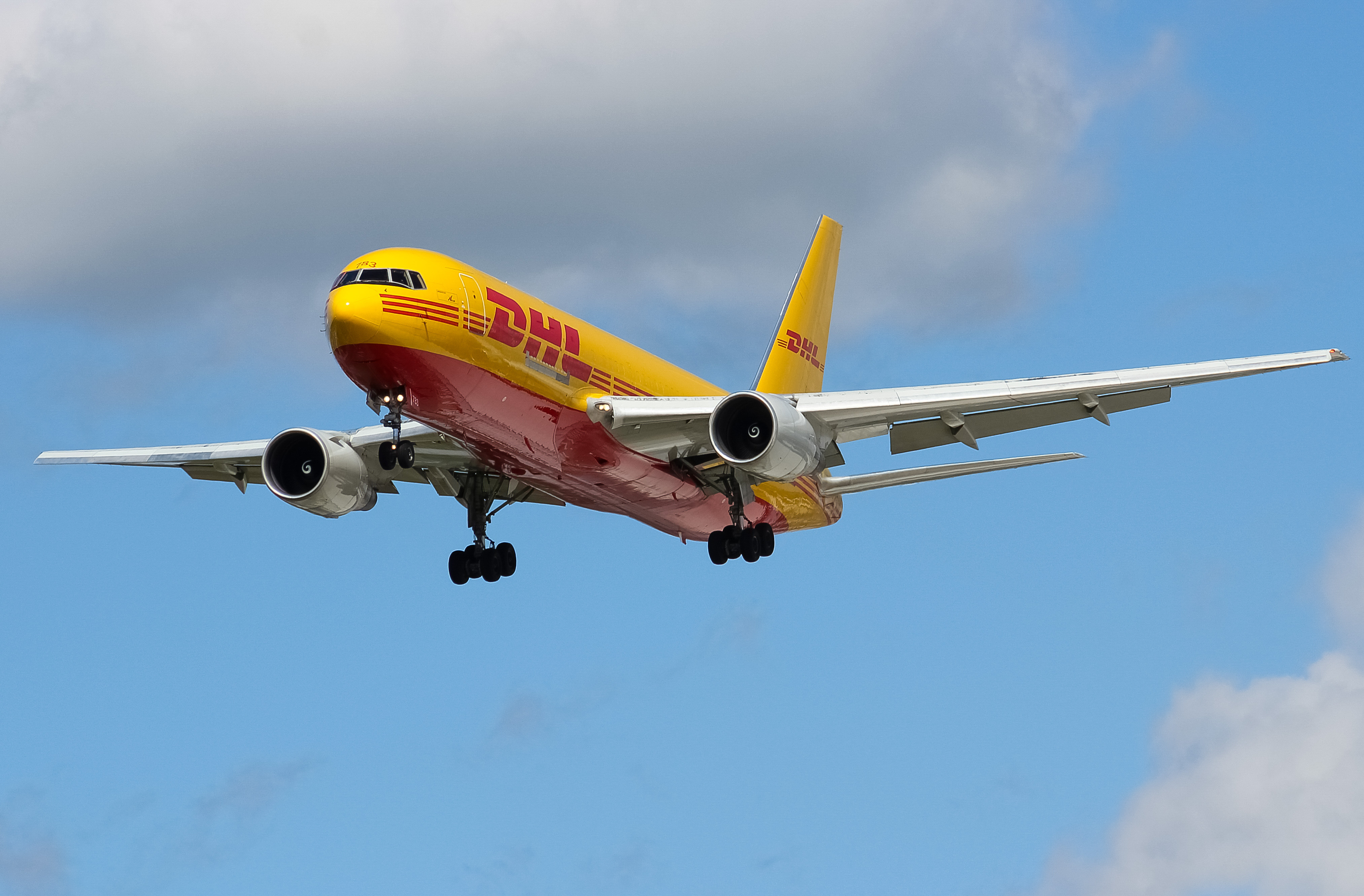 Full size: DHL Boeing 767-200F N783AX at Cincinnati/Northern Kentucky International Airport