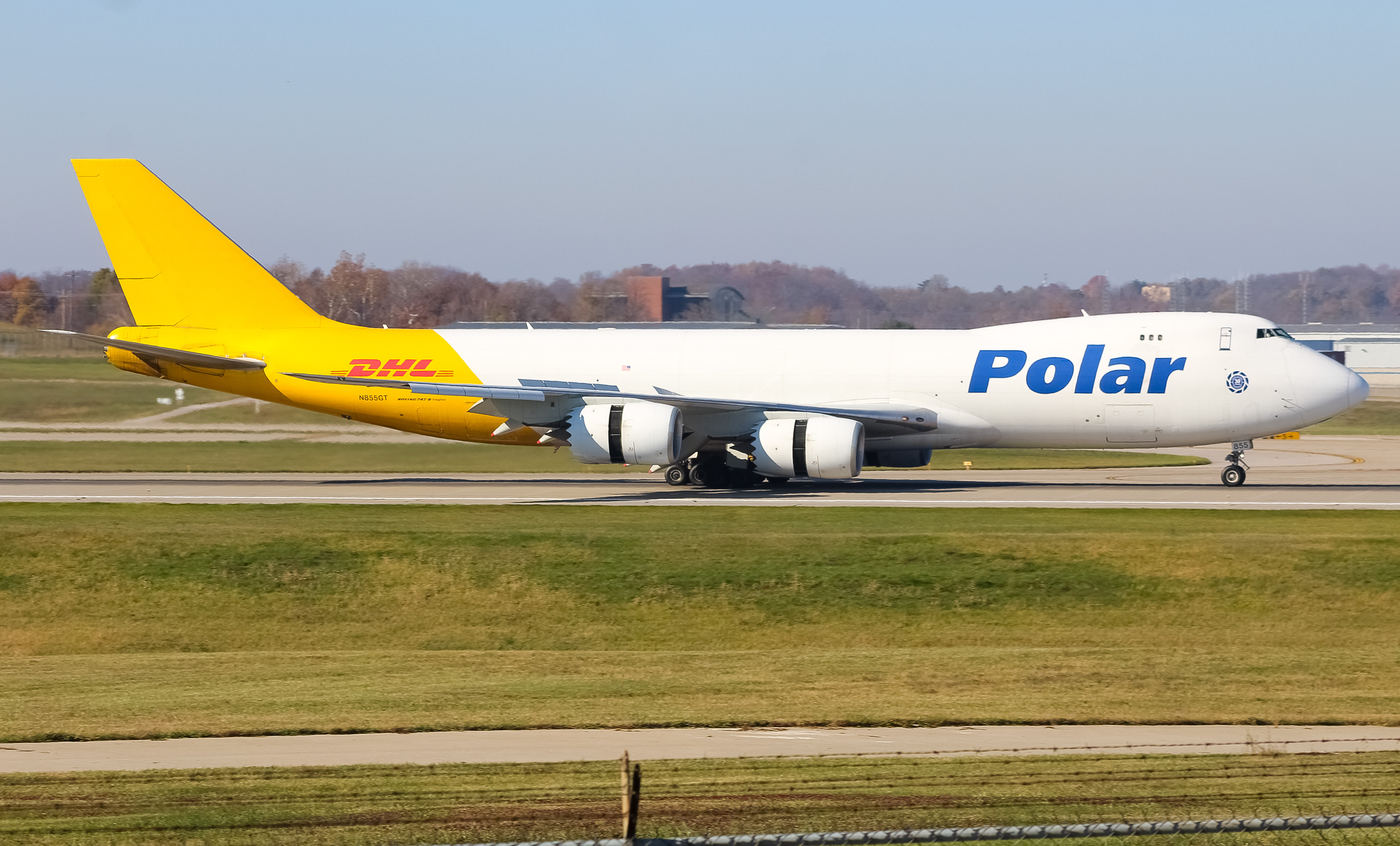 Full size: Polar Air Boeing 747-8F N855GT at Cincinnati/Northern Kentucky International Airport