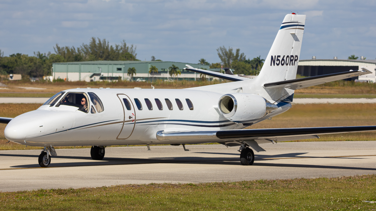 Full size: RLD Leasing Cessna Citation 560 Encore N560RP at Naples Municipal Airport