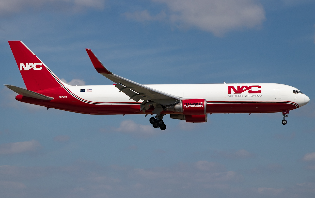 Full size: Northern Air Cargo Boeing 767-300F N379CX at Miami International Airport
