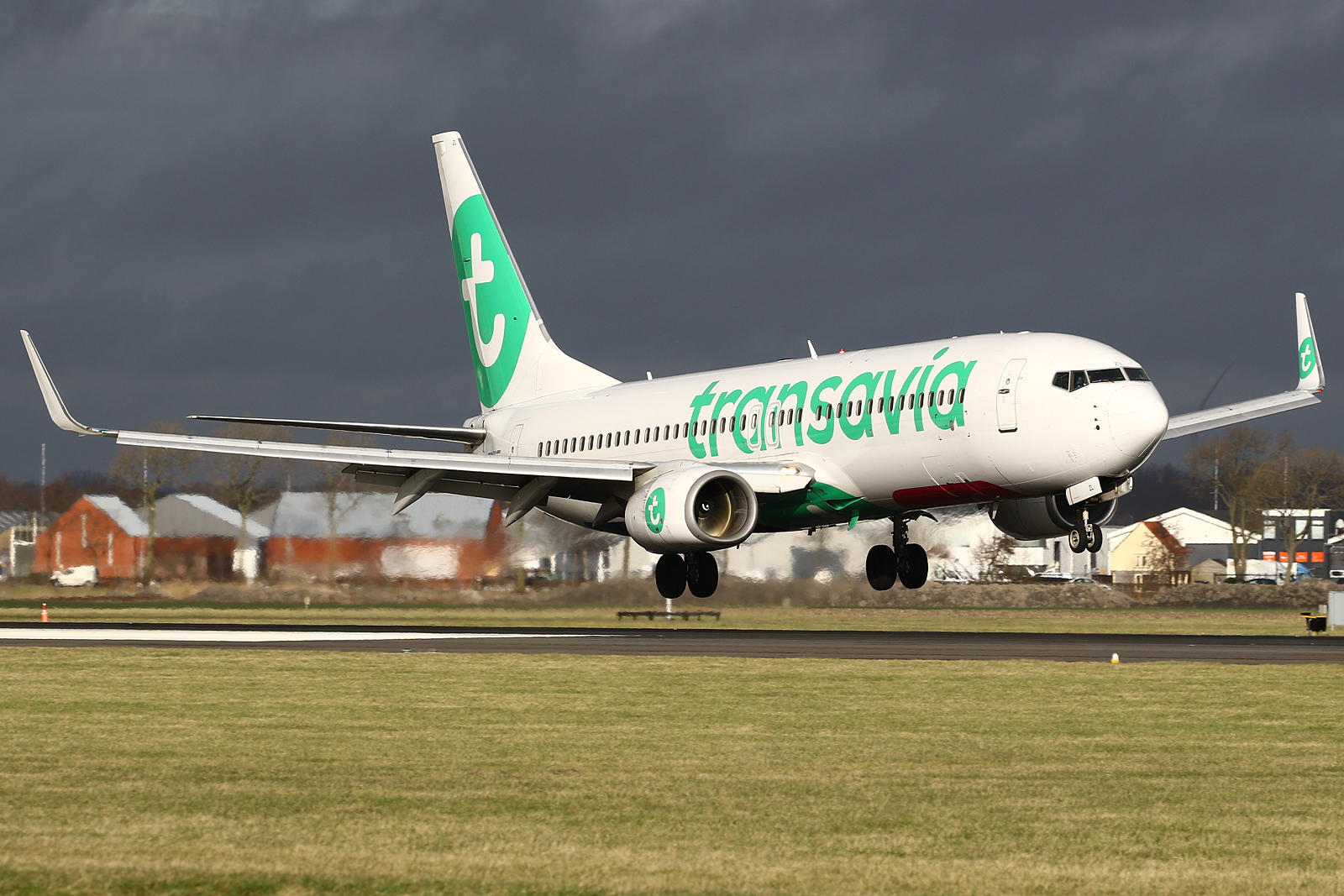 Full size: Transavia Airlines Boeing 737-800 PH-HZL at Amsterdam Schiphol Airport