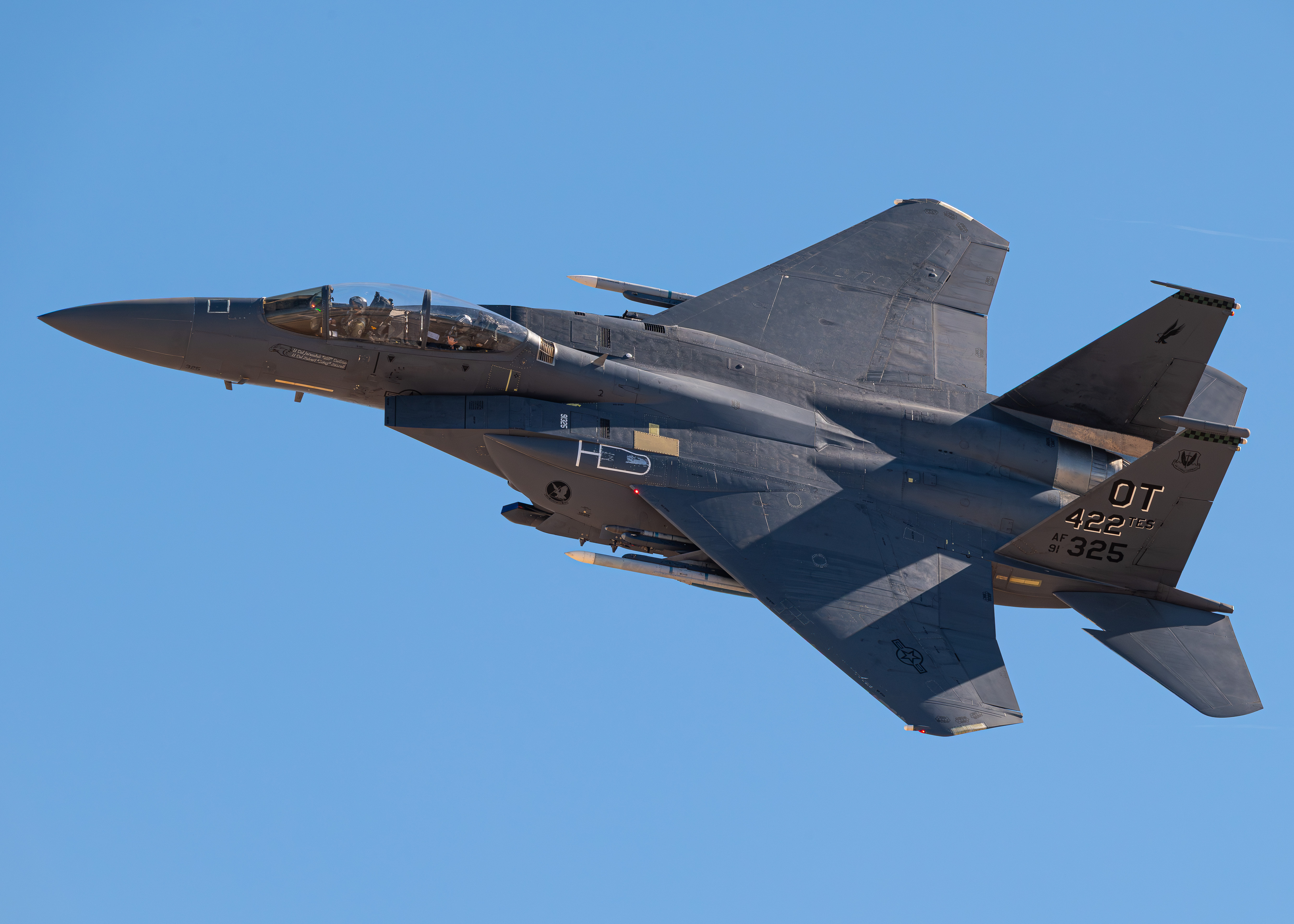Full size: USAF - United States Air Force McDonnell Douglas F-15E Strike Eagle 91-0325 at Nellis Air Force Base