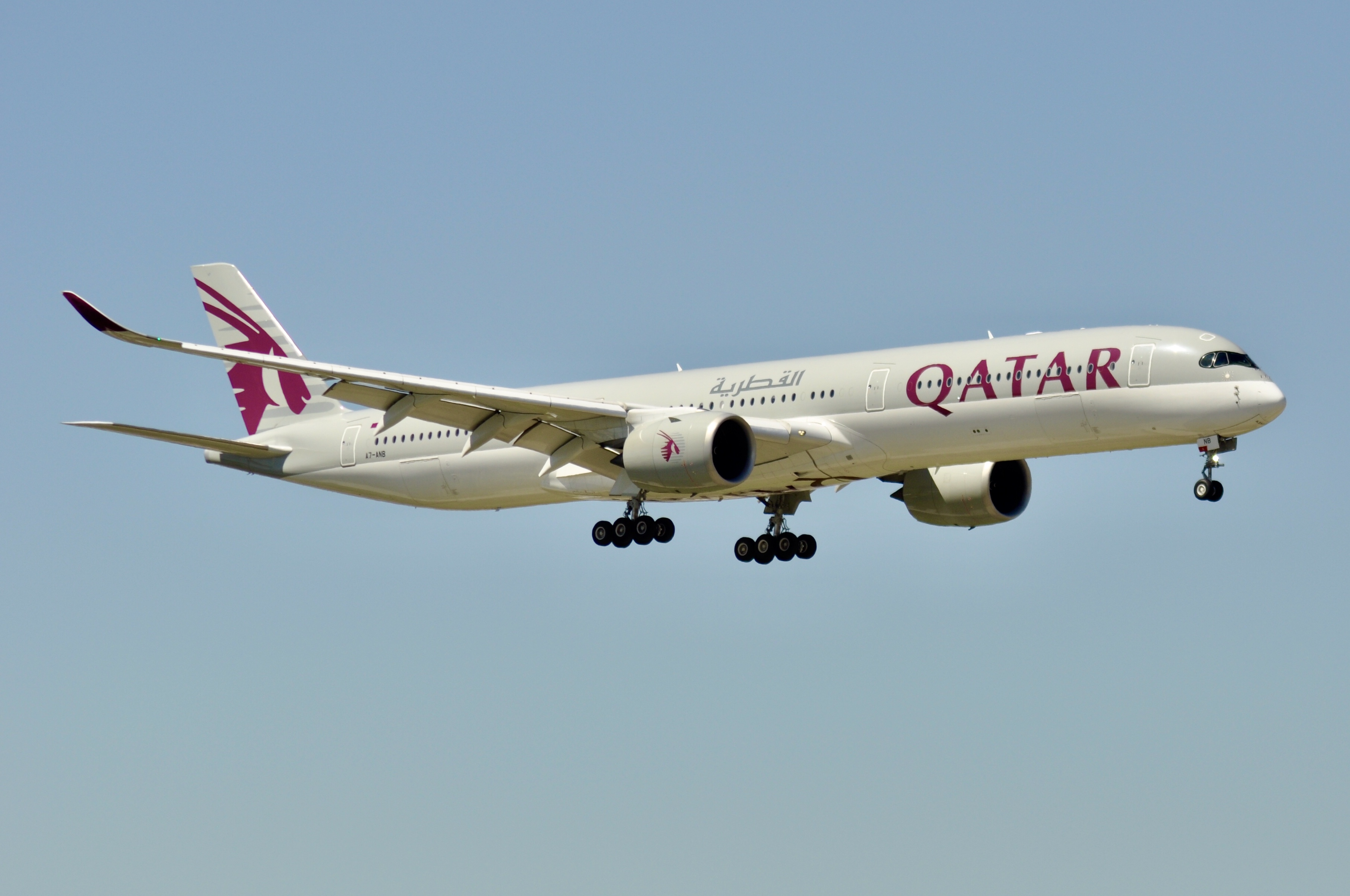Full size: Qatar Airways Airbus 350-1000 A7-ANB at Chicago O'Hare International Airport