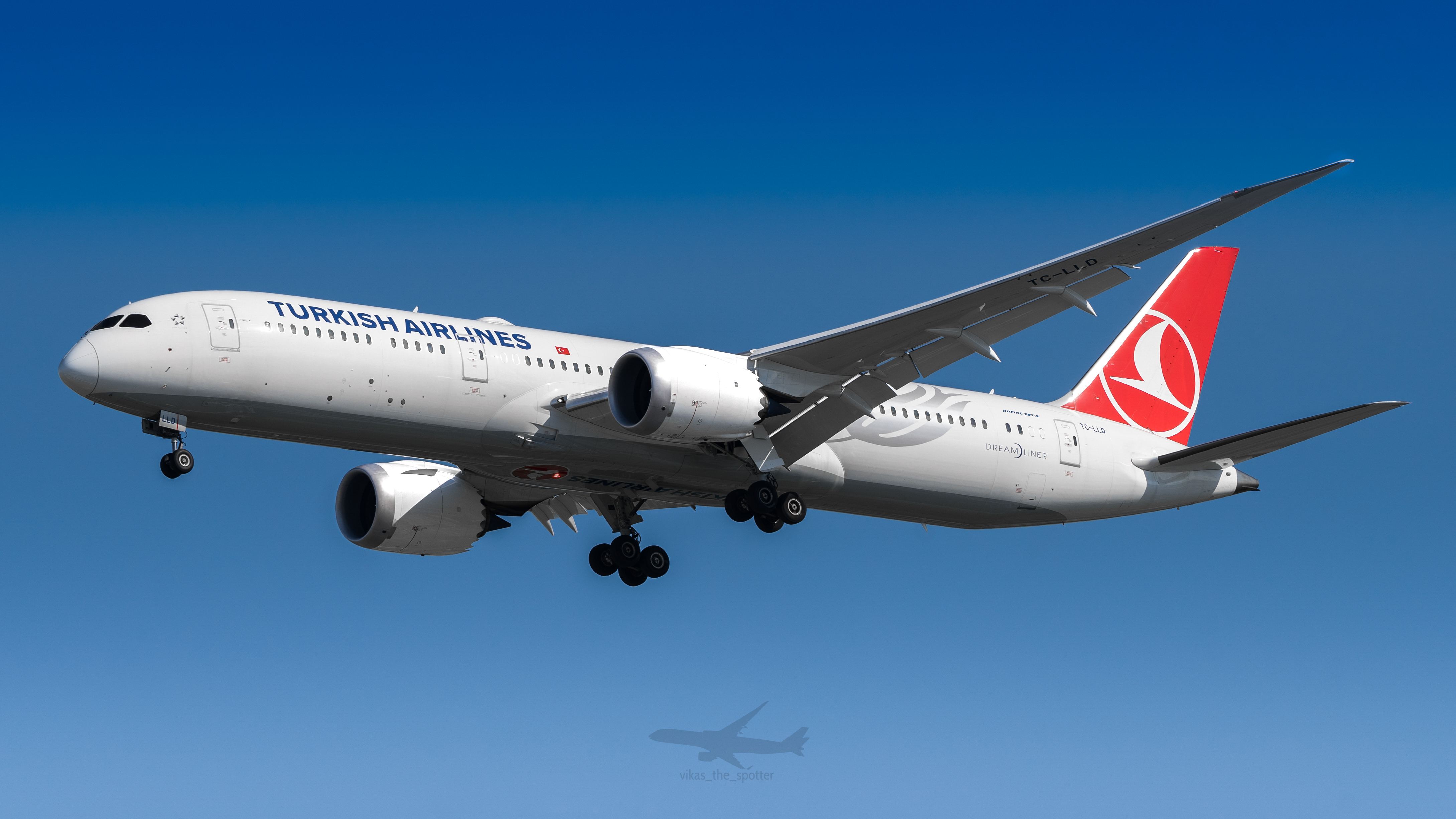 Full size: Turkish Airlines Boeing 787-9 TC-LLD at Singapore-Changi Airport