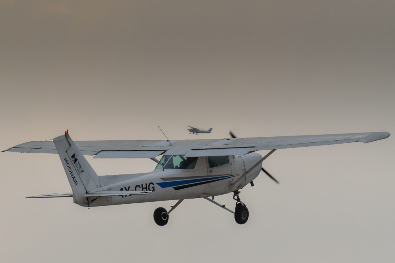 Full size: Moonair Cessna 152 4X-CHG at Herzliya Airport