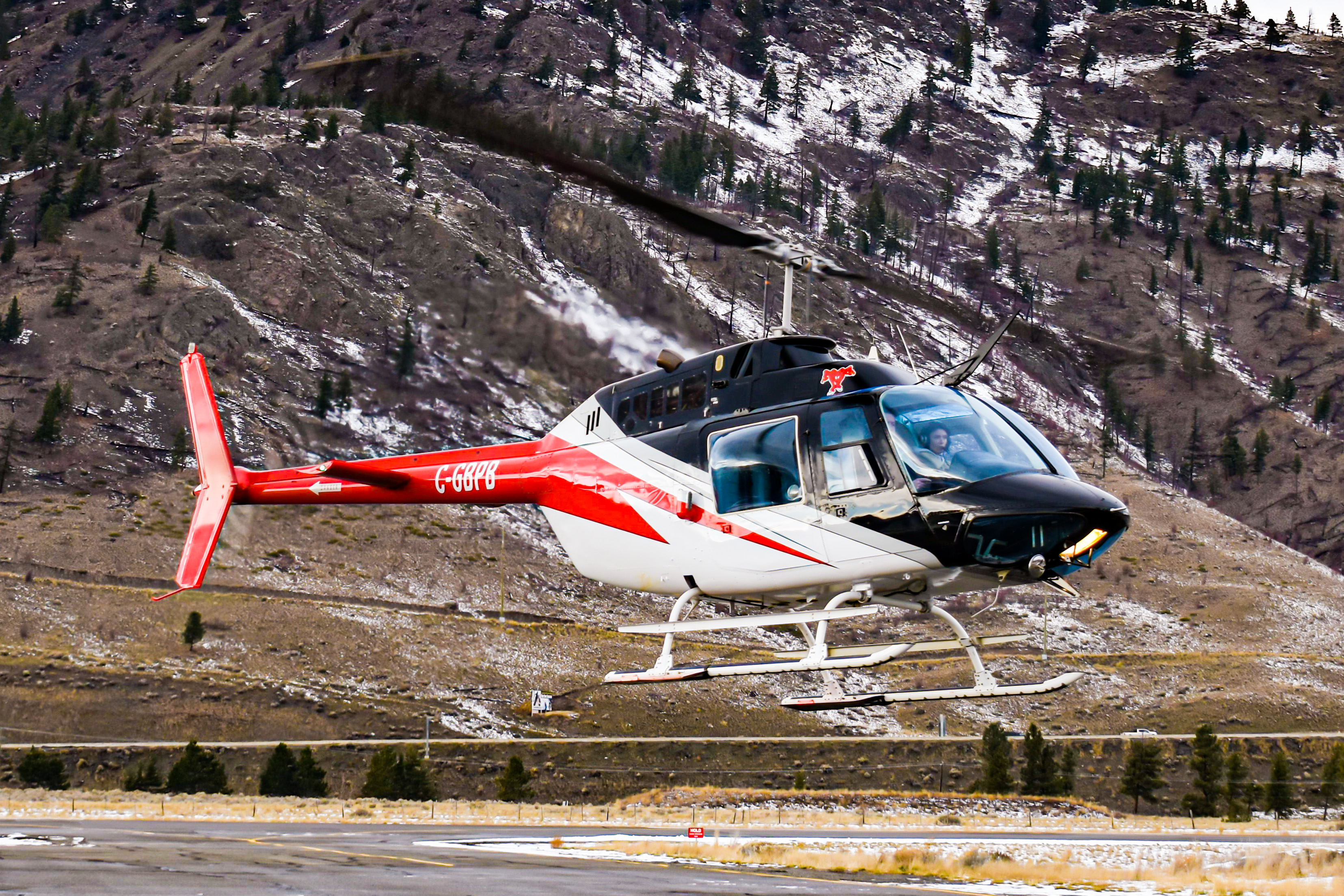 Full size: PRIVATE Bell 206 C-GBPB at Merritt Airport