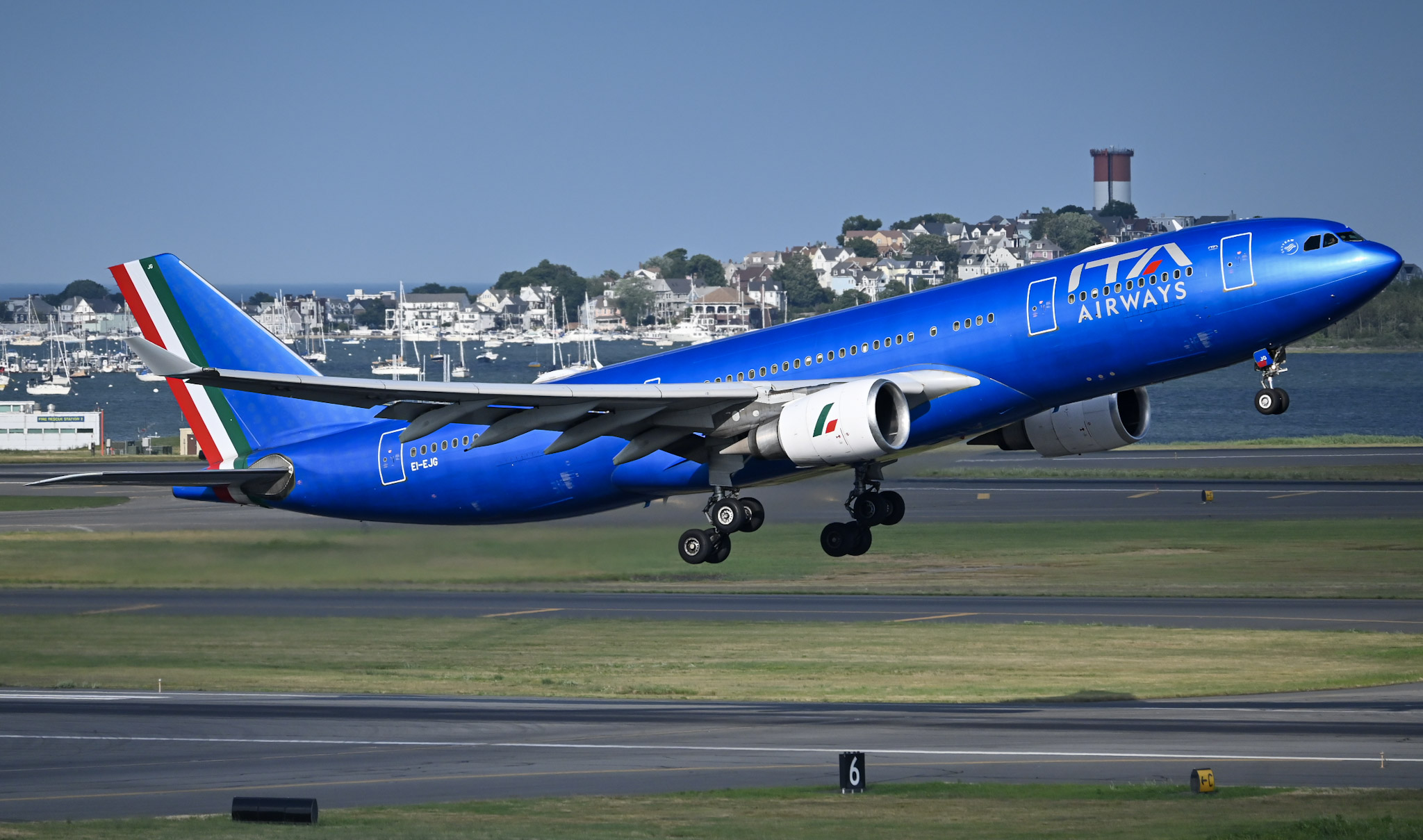 Full size: ITA Airways Airbus A330-200 EI-EJG at General Edward Lawrence Logan International Airport