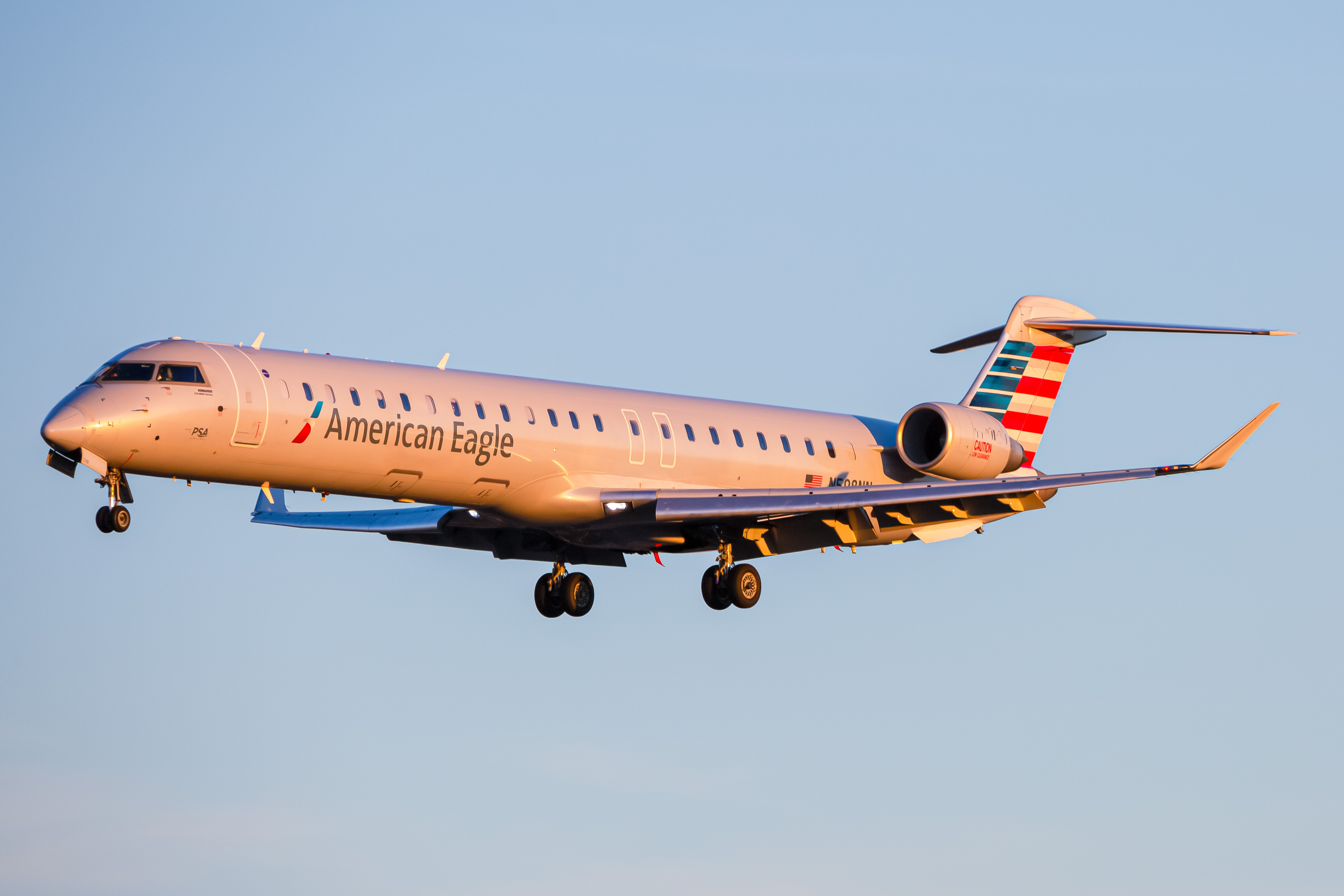 Full size: PSA Airlines Mitsubishi CRJ-900 N598NN at Baltimore/Washington International Thurgood Marshall Airport