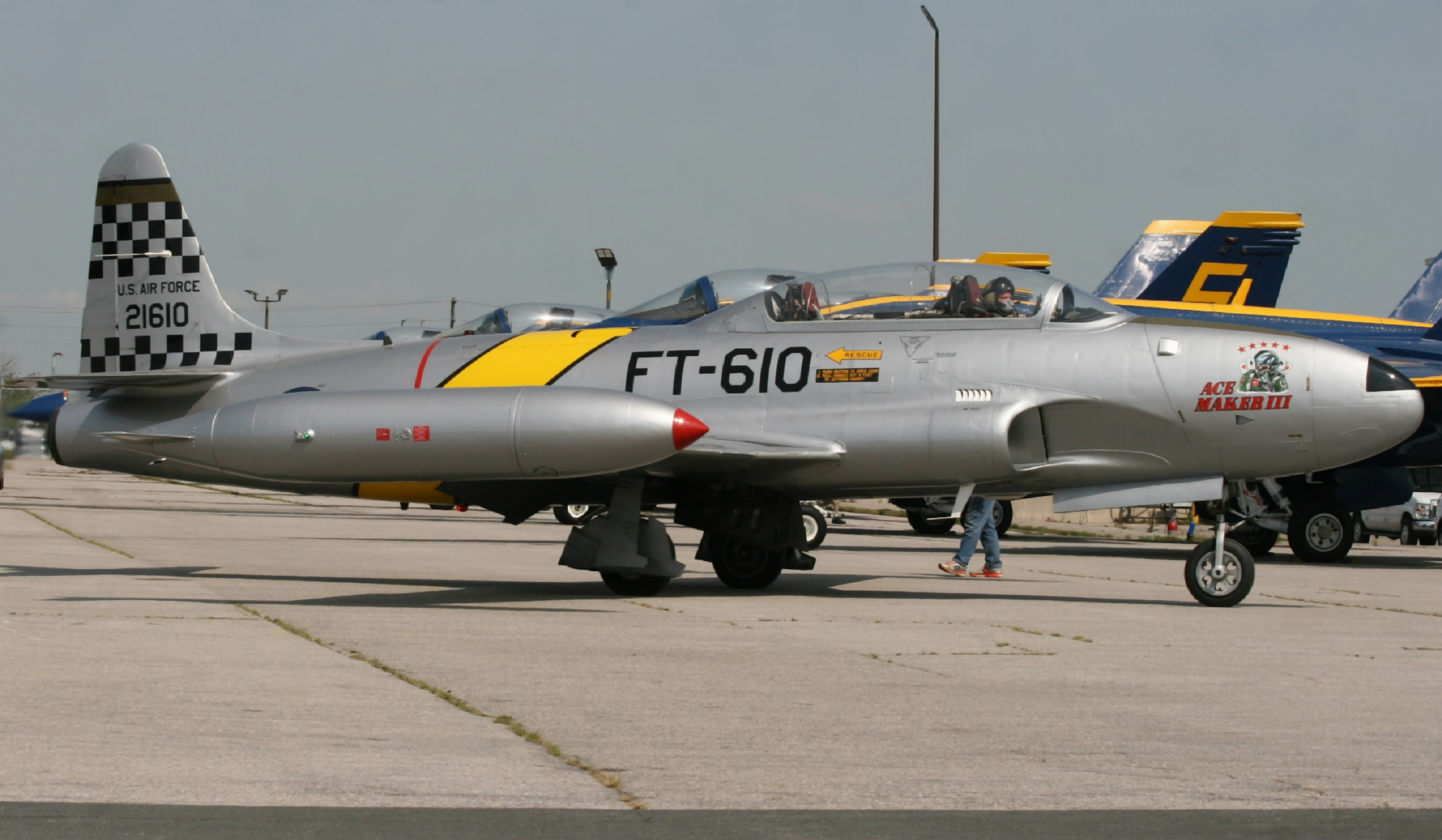 Full size: Ace Maker Aviation Lockheed T-33 Shooting Star N133DV at Lester B Pearson International Airport