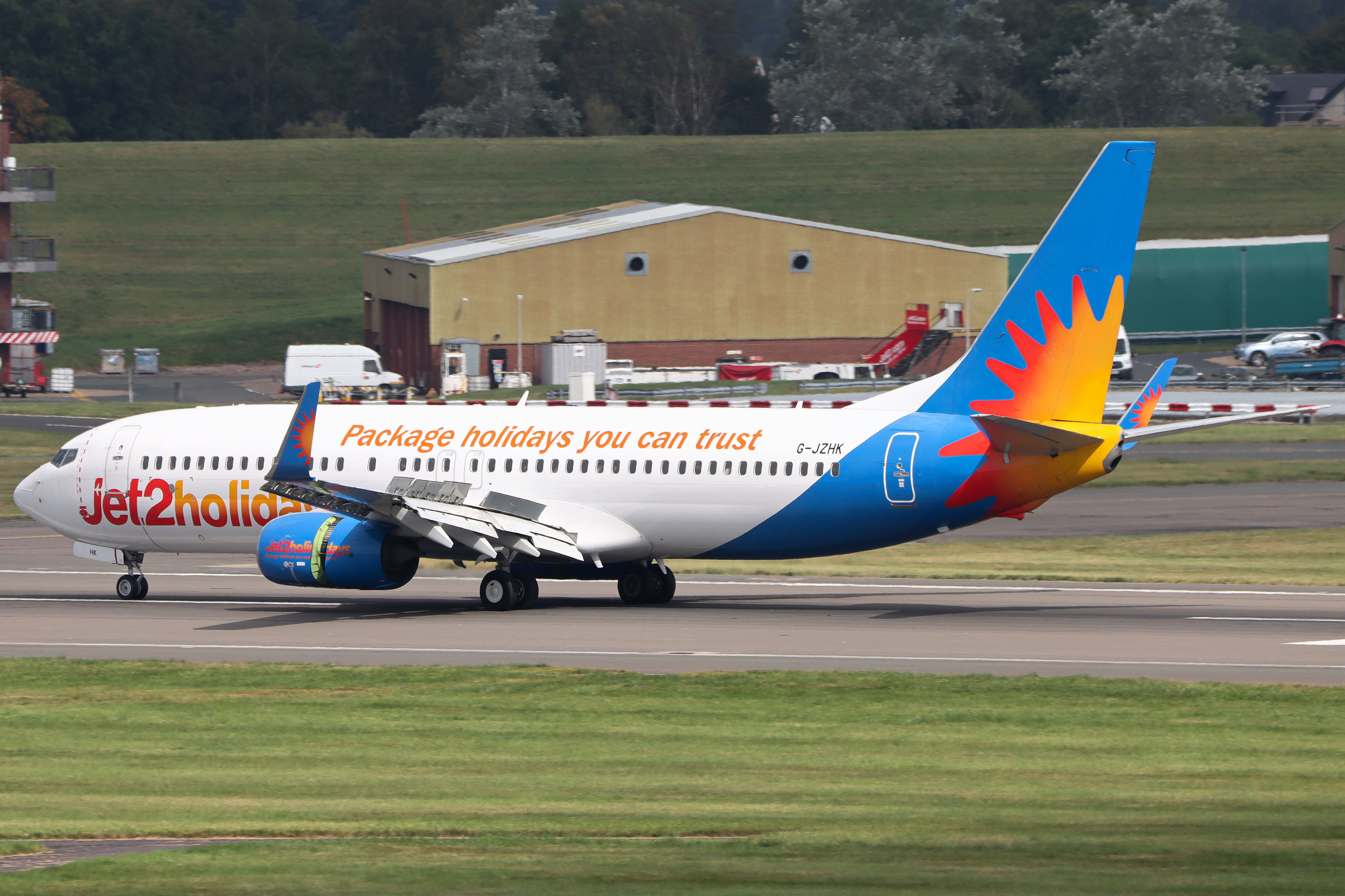Full size: Jet2 Boeing 737-800 G-JZHK at Birmingham Airport