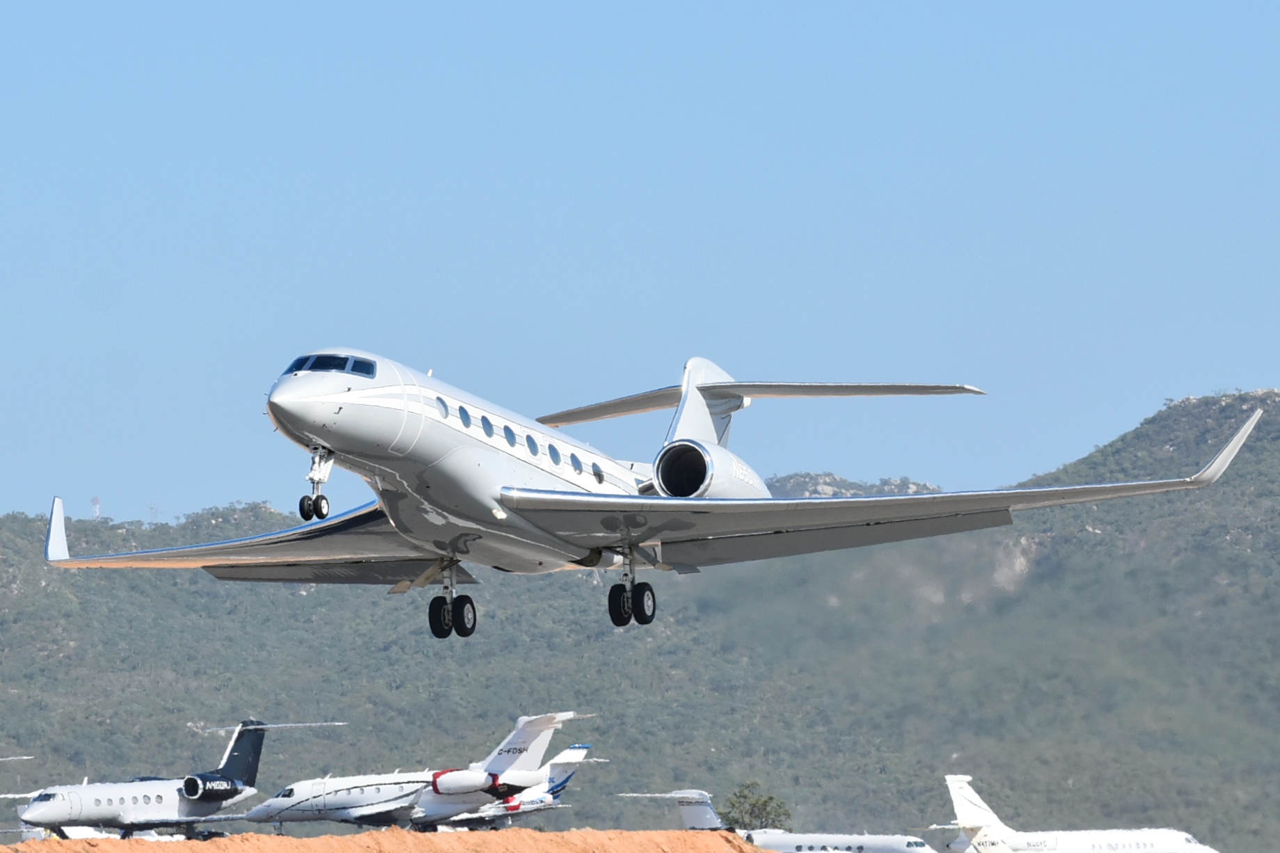 Full size: PRIVATE Gulfstream G650 N650NR at Aeropuerto de Cabo San Lucas Internacional