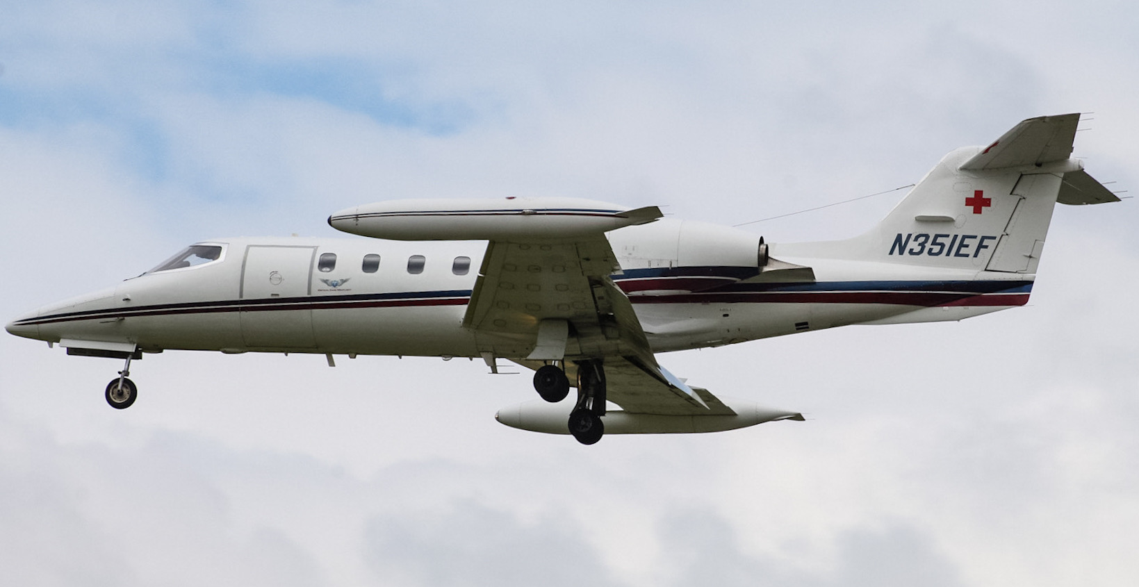Full size: PRIVATE Learjet 35 N351EF at Lancaster Airport