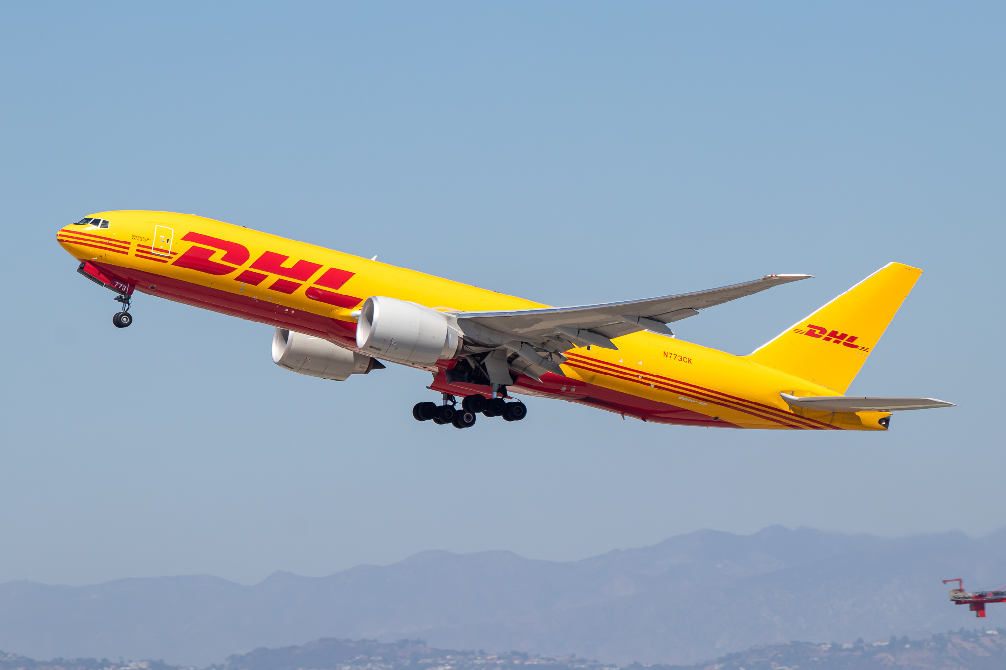 Full size: Kalitta Air Boeing 777-F N773CK at Los Angeles International Airport