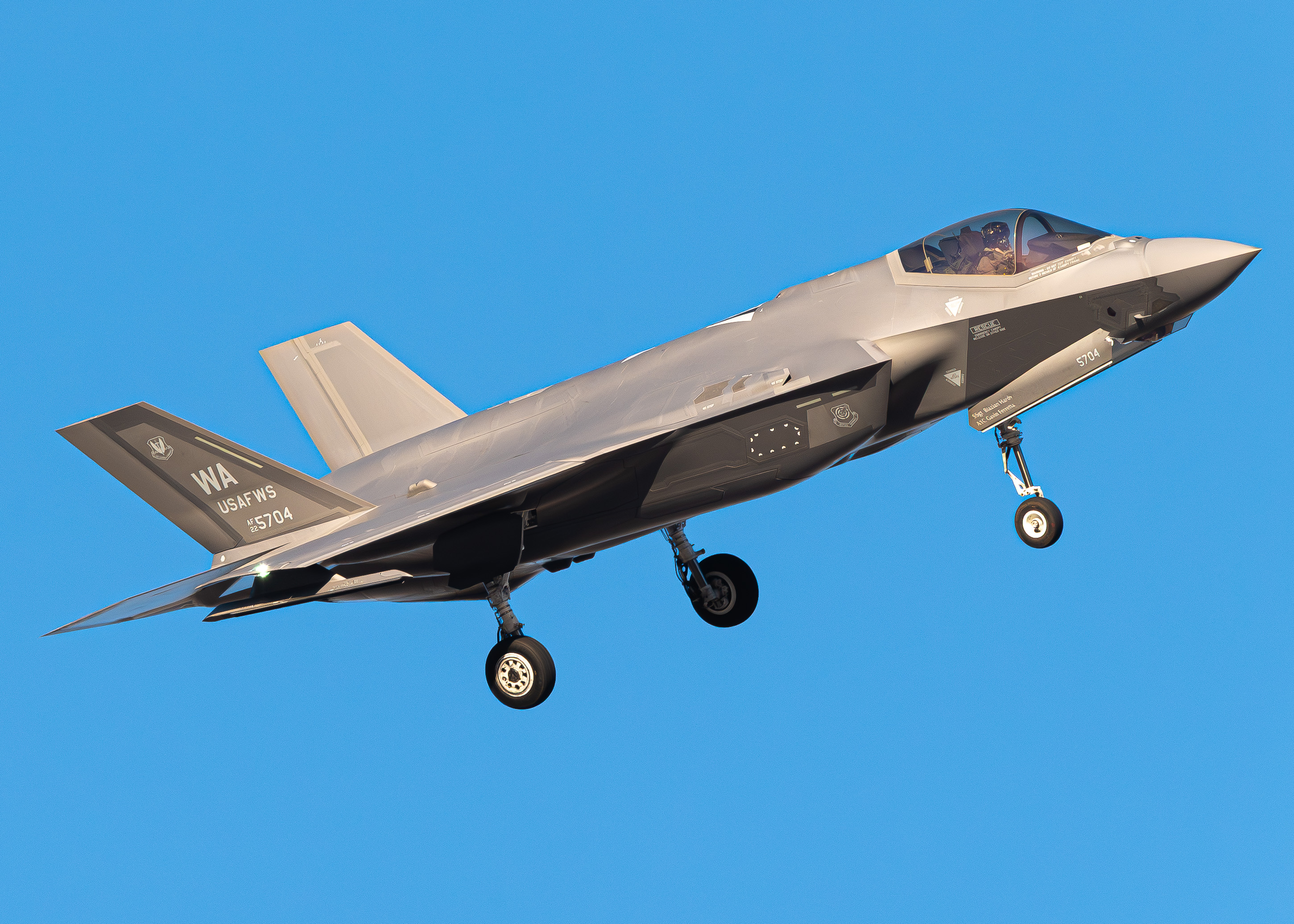 Full size: USAF - United States Air Force Lockheed Martin F-35 Lightning 22-5704 at Nellis Air Force Base