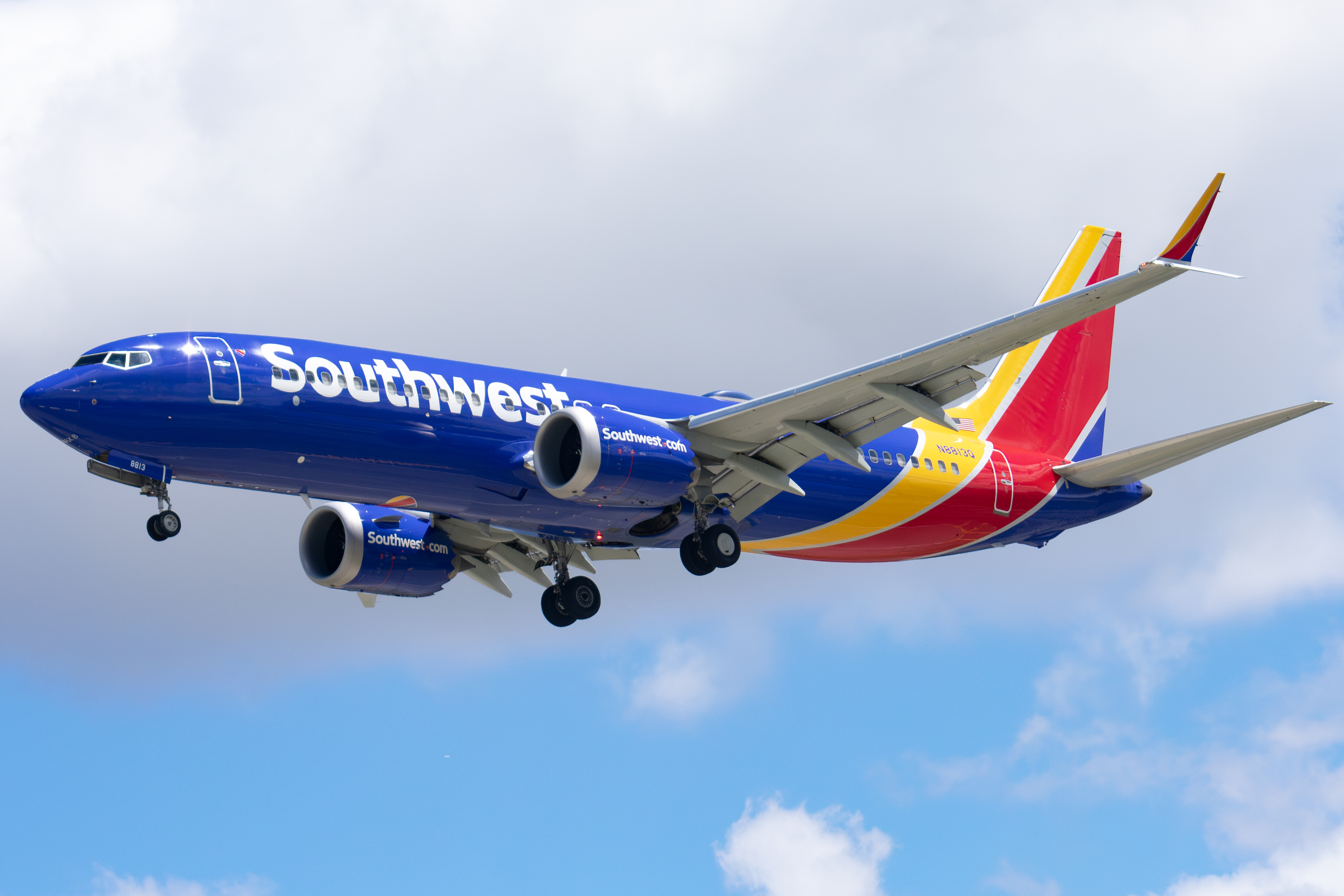 Full size: Southwest Airlines Boeing 737 MAX 8 N8813Q at Norman Y Mineta San Jose International Airport