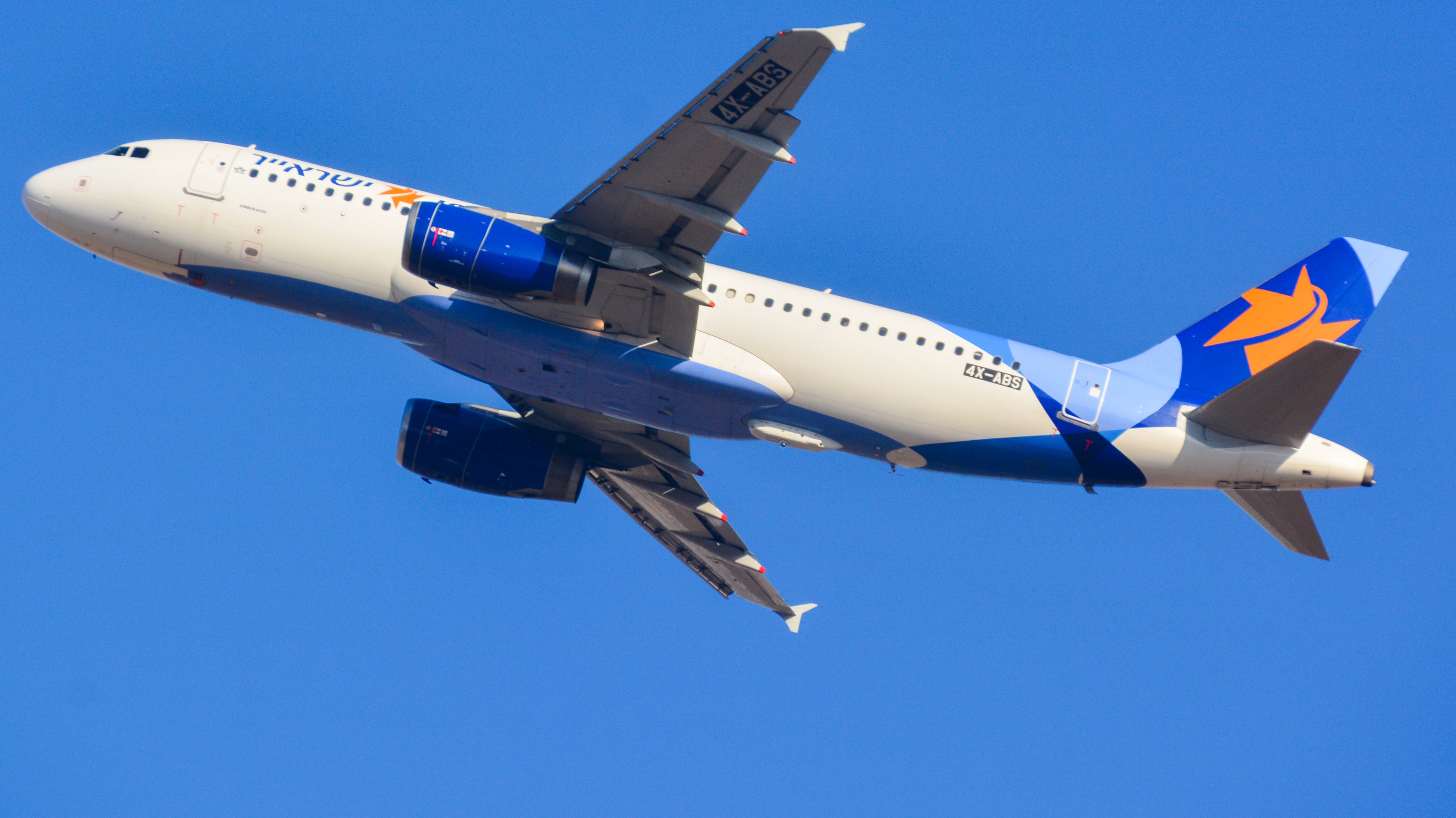 Full size: IsrAir Airbus A320 4X-ABS at Tel Aviv-Ben Gurion Airport
