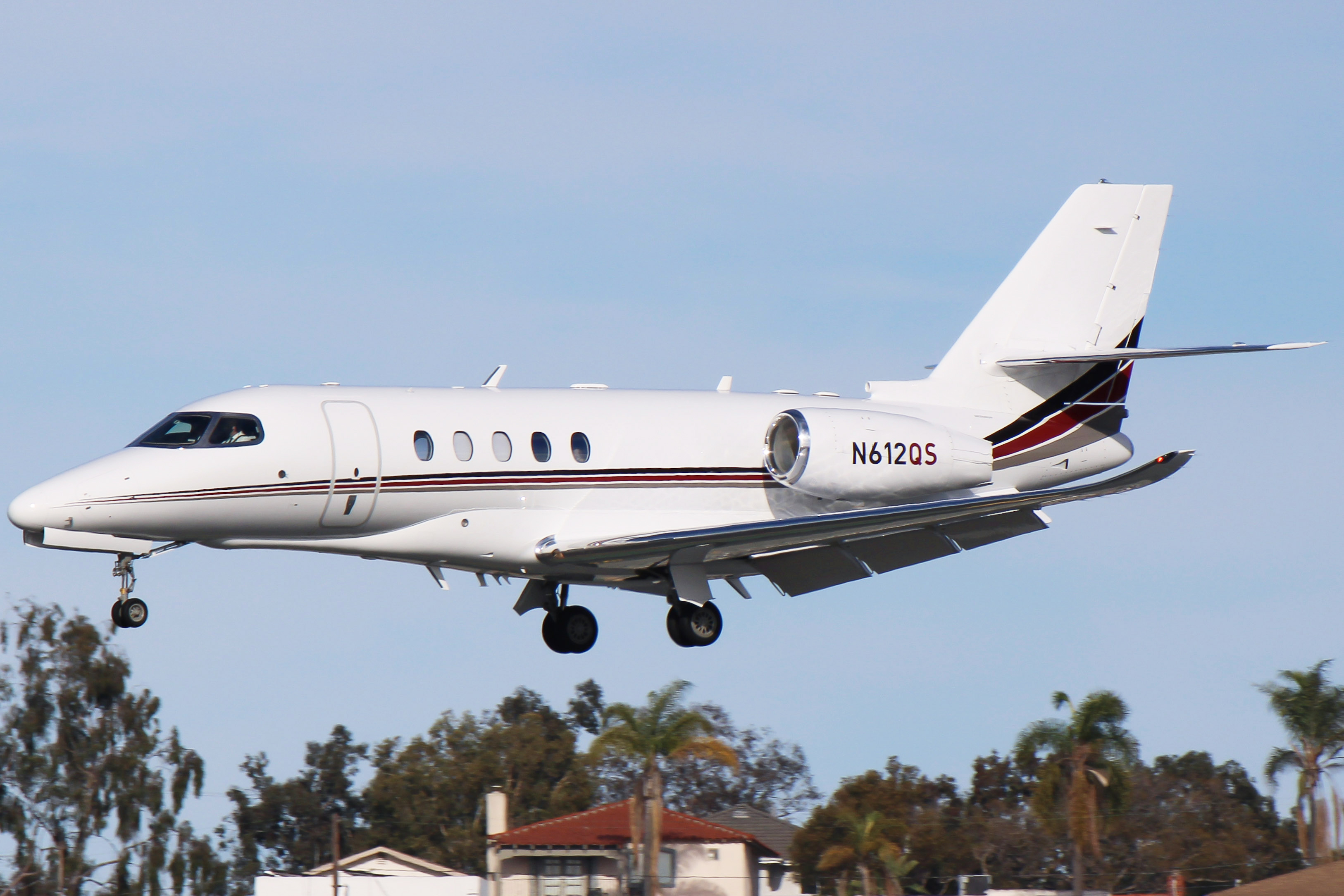 Full size: NetJets Cessna Citation 680A Latitude N612QS at San Diego International Airport