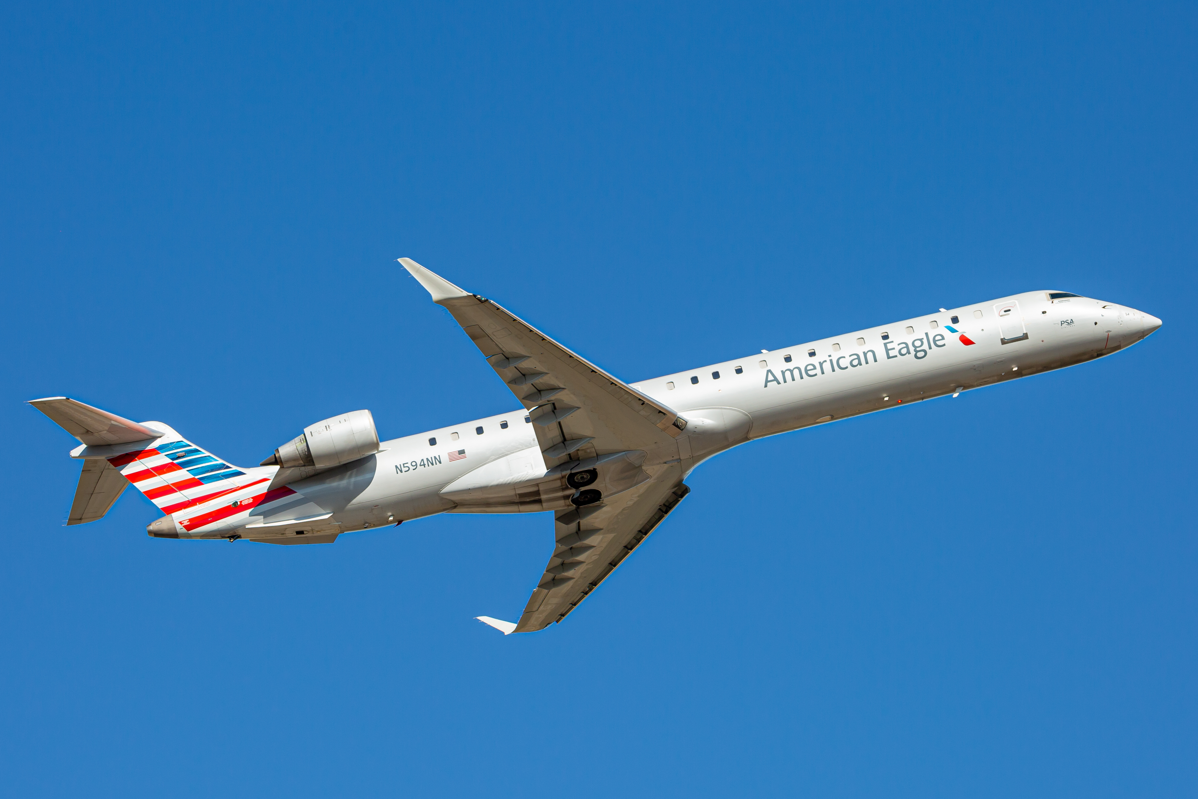 Full size: PSA Airlines Mitsubishi CRJ-900 N594NN at Baltimore/Washington International Thurgood Marshall Airport