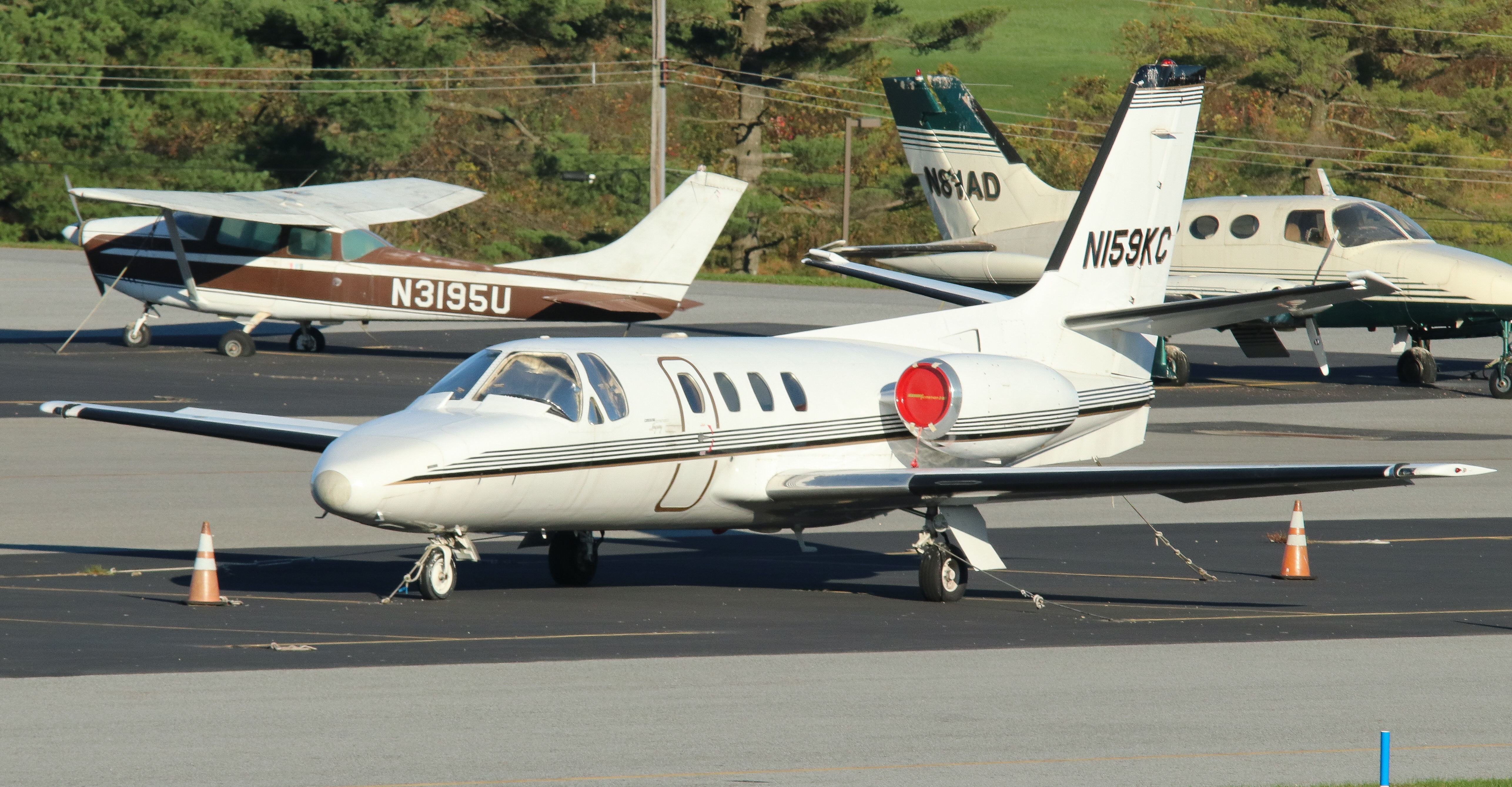 Full size: PRIVATE Cessna Citation 501 N159KC at Mustique Airport