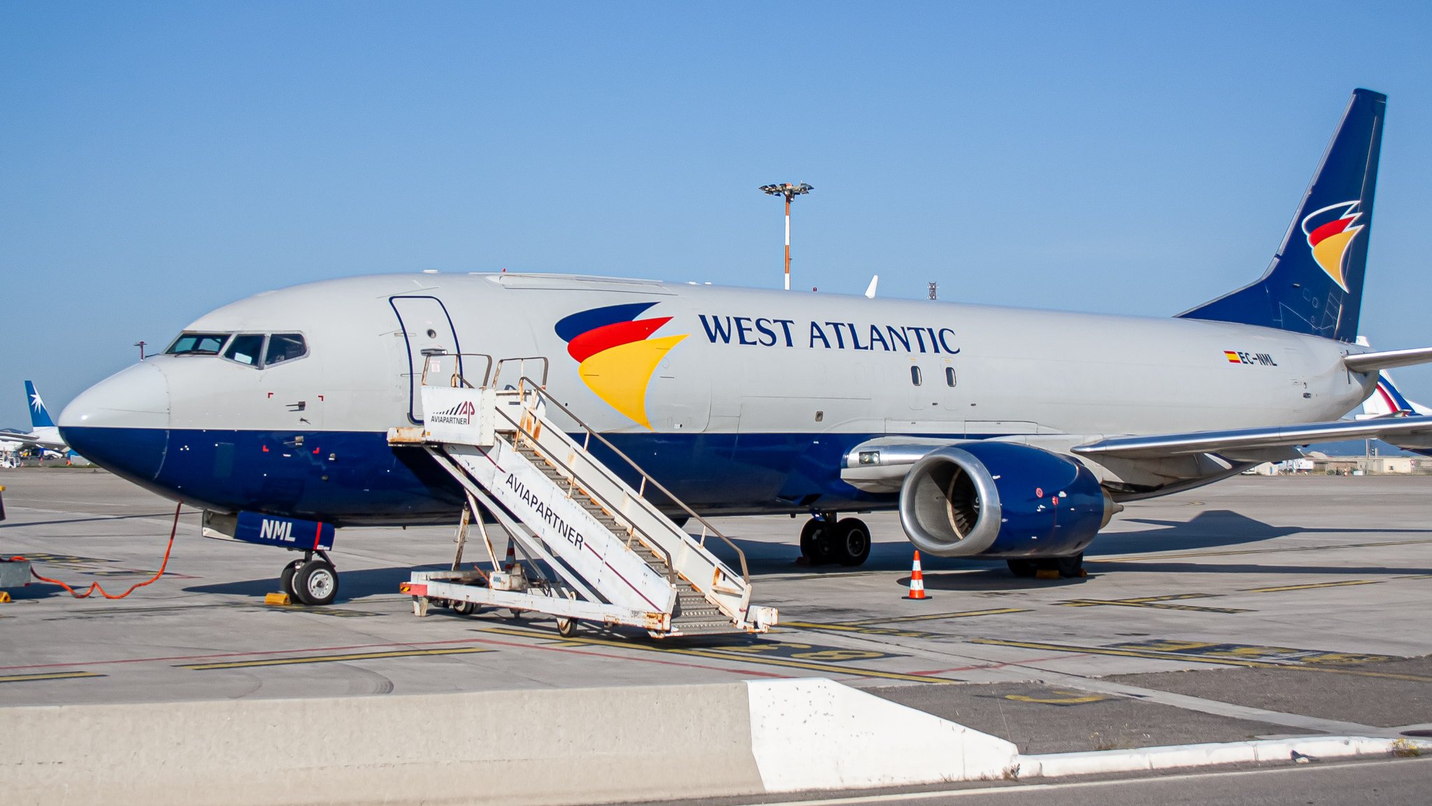 Full size: West Atlantic Boeing 737-400F EC-NML at Marseille Provence Airport