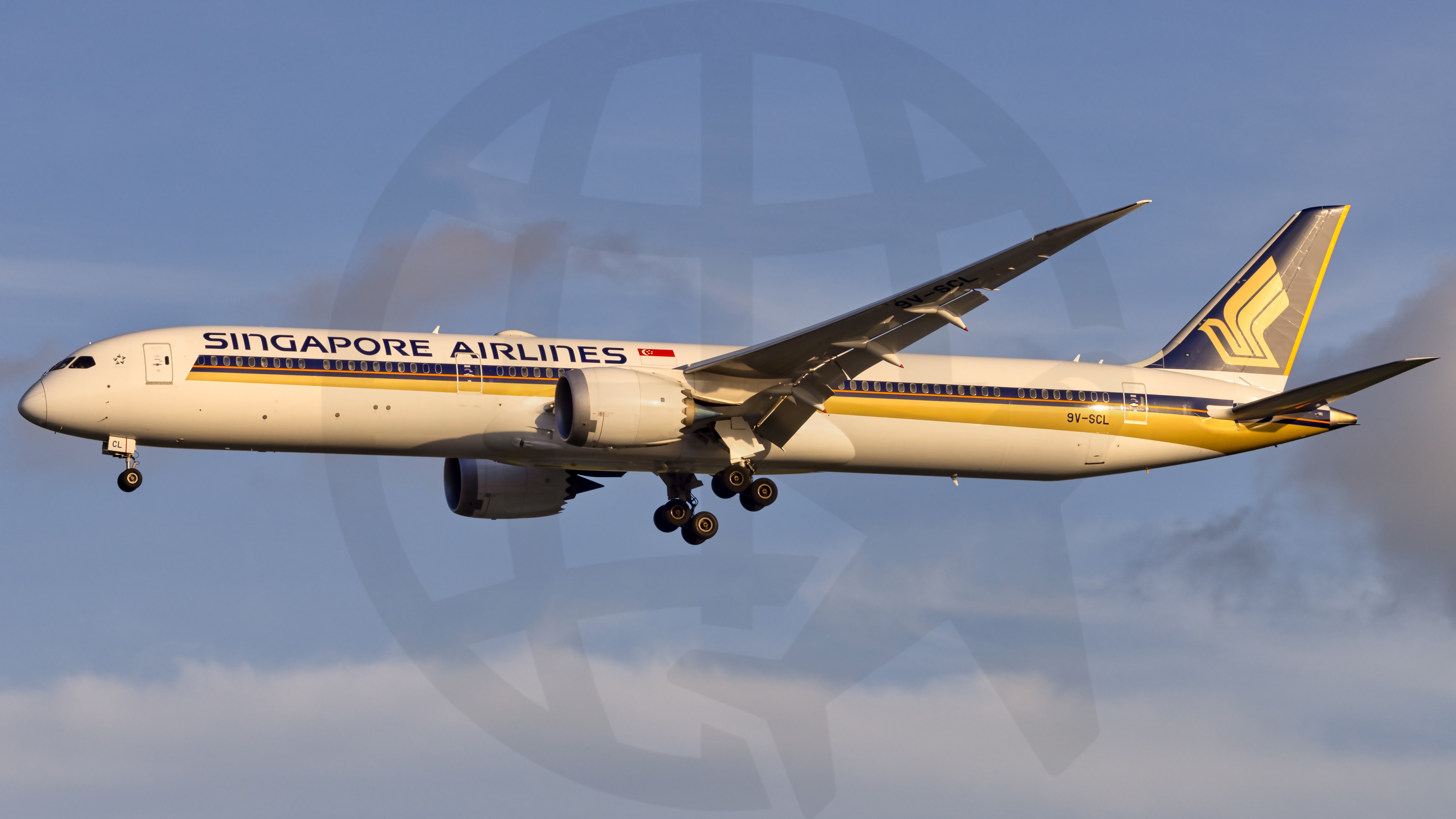 Full size: Singapore Airlines Boeing 787-10 9V-SCL at Singapore-Changi Airport