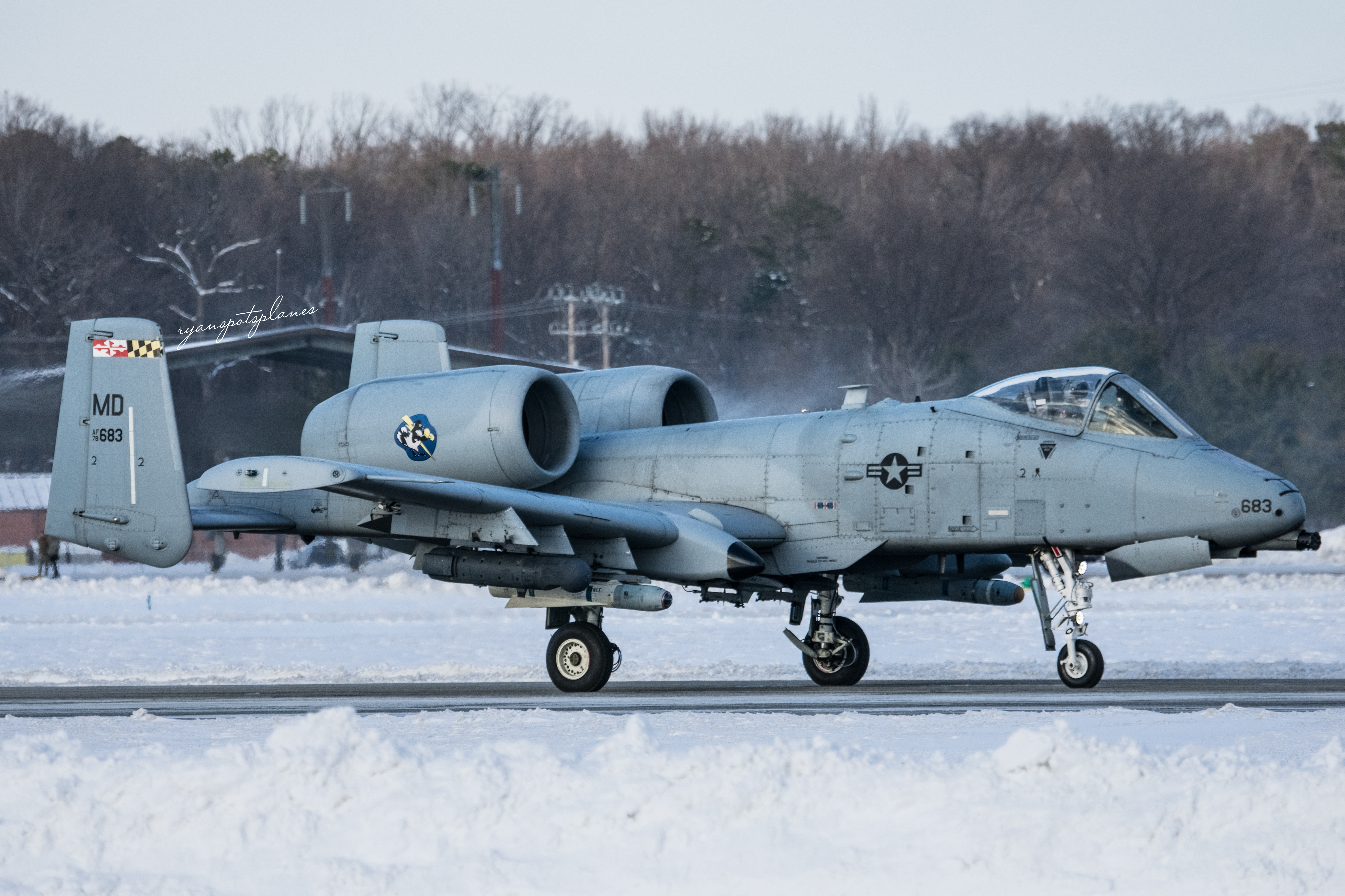 Full size: USAF - United States Air Force Fairchild A-10 Thunderbolt 78-0683 at Martin State Airport