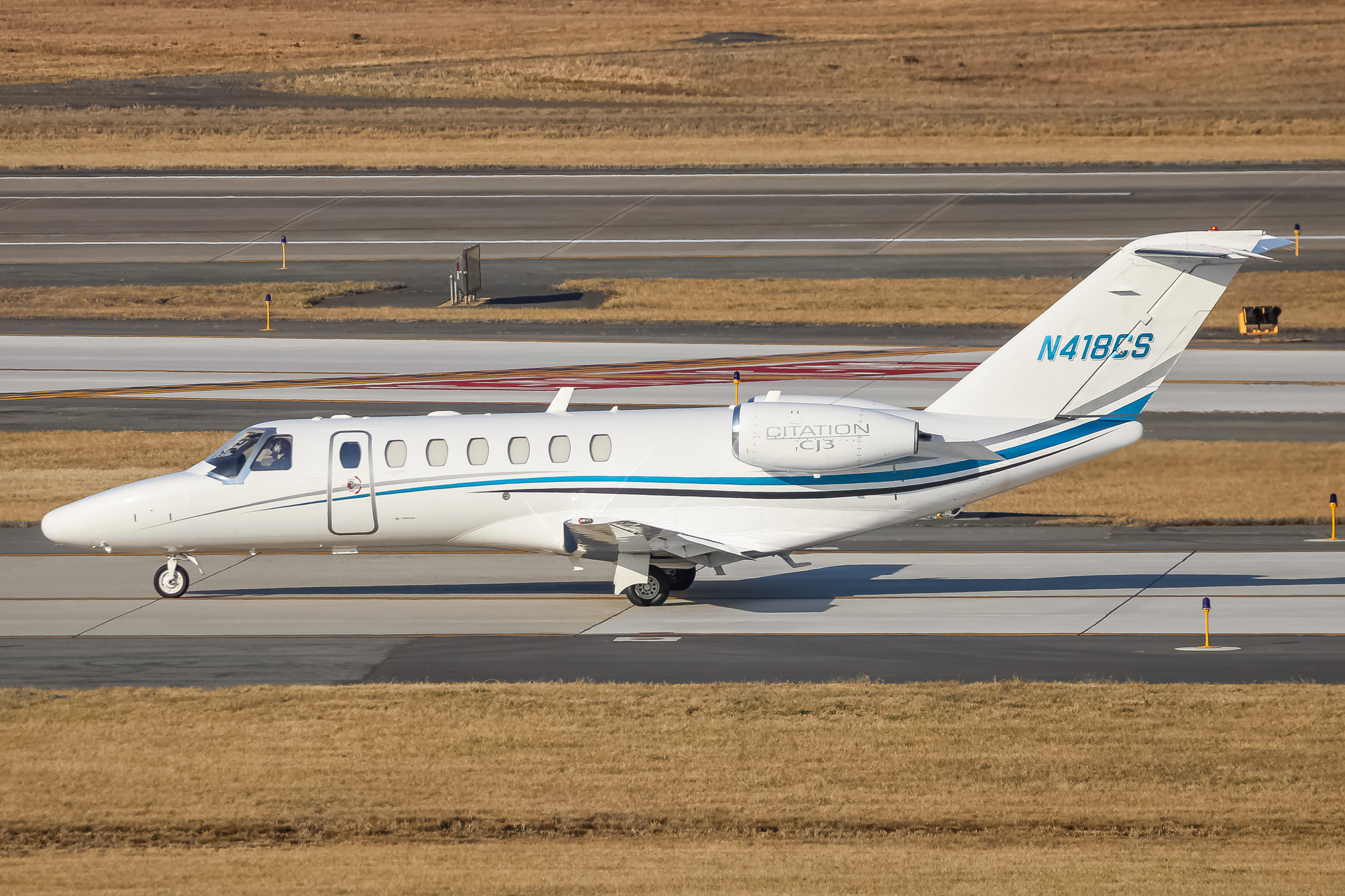 Full size: PRIVATE Cessna Citation CJ3 N418CS at Washington Dulles International Airport