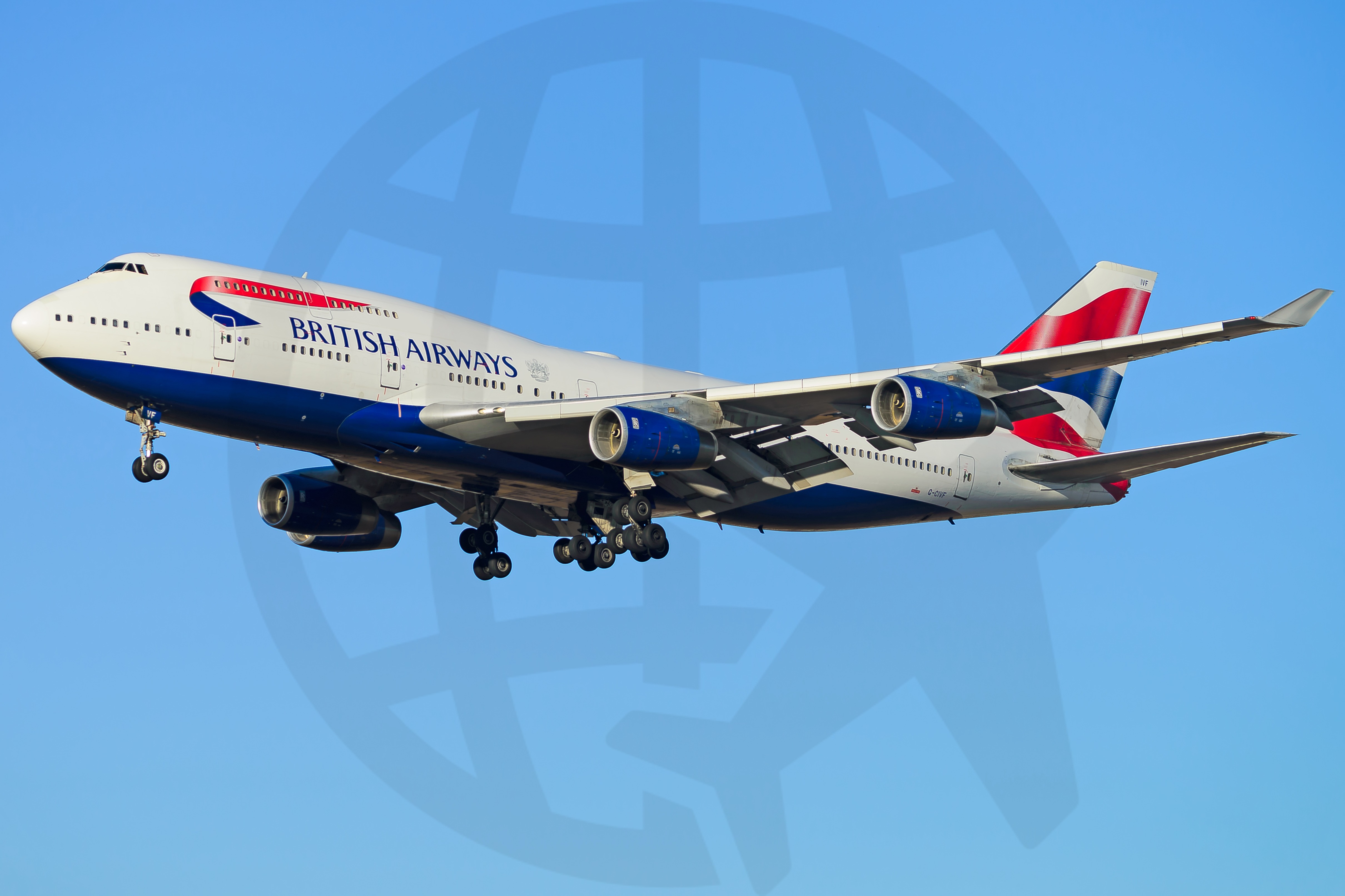 Full size: British Airways Boeing 747-400 G-CIVF at Los Angeles International Airport