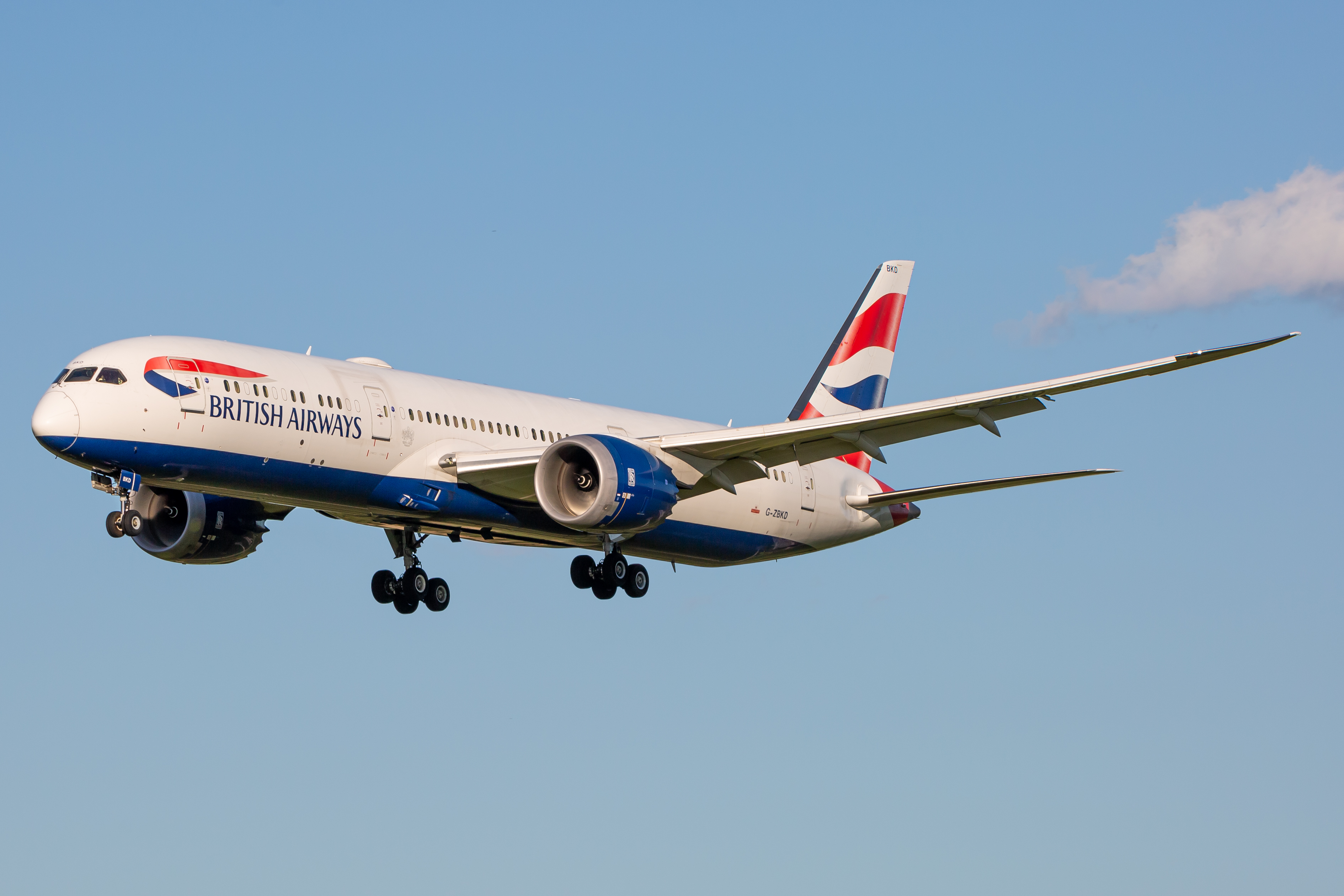 Full size: British Airways Boeing 787-9 G-ZBKD at Baltimore/Washington International Thurgood Marshall Airport