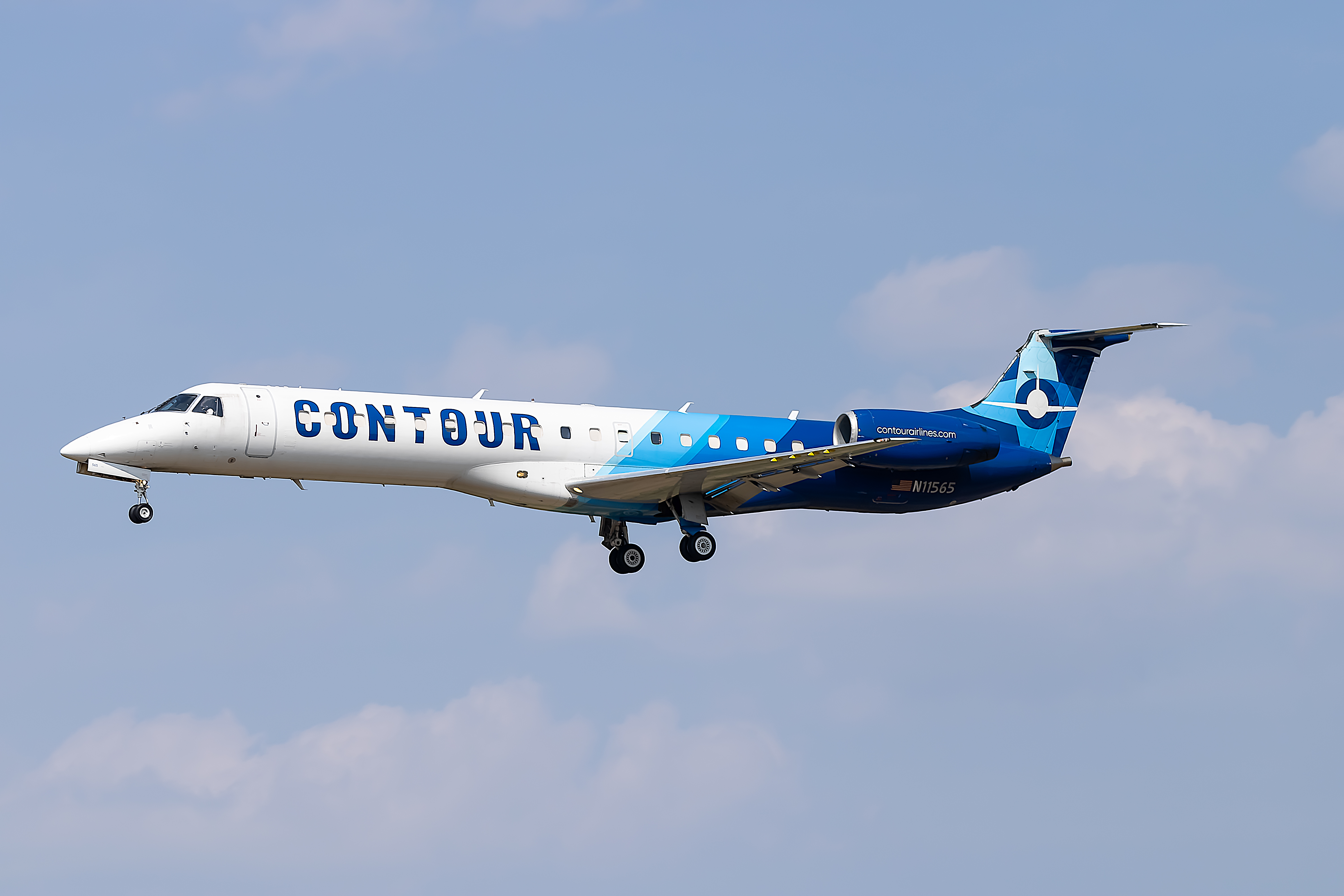 Full size: Contour Airlines Embraer ERJ145 N11565 at Baltimore/Washington International Thurgood Marshall Airport
