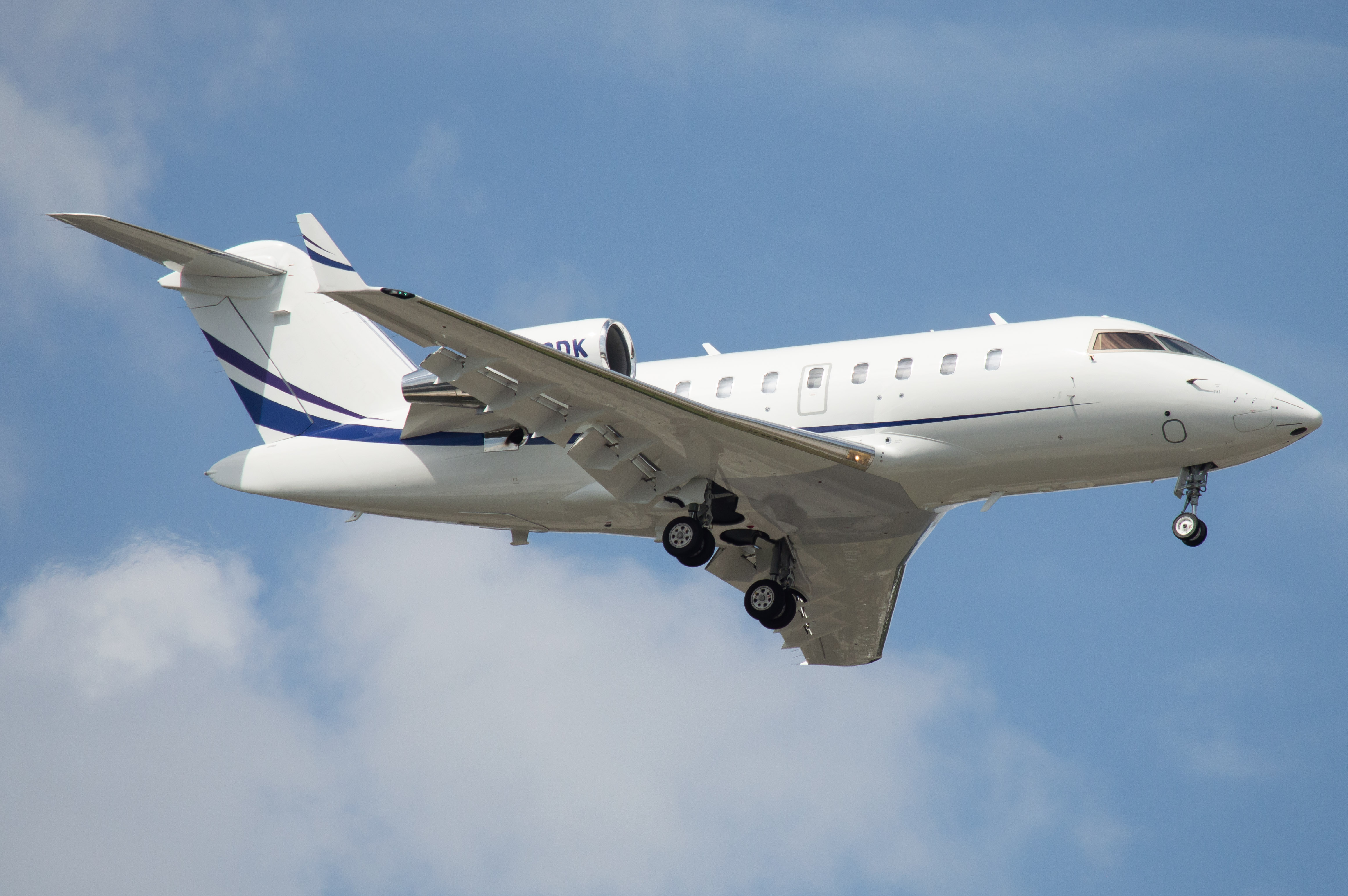 Full size: PRIVATE Bombardier Challenger 650 N579DK at Baltimore/Washington International Thurgood Marshall Airport