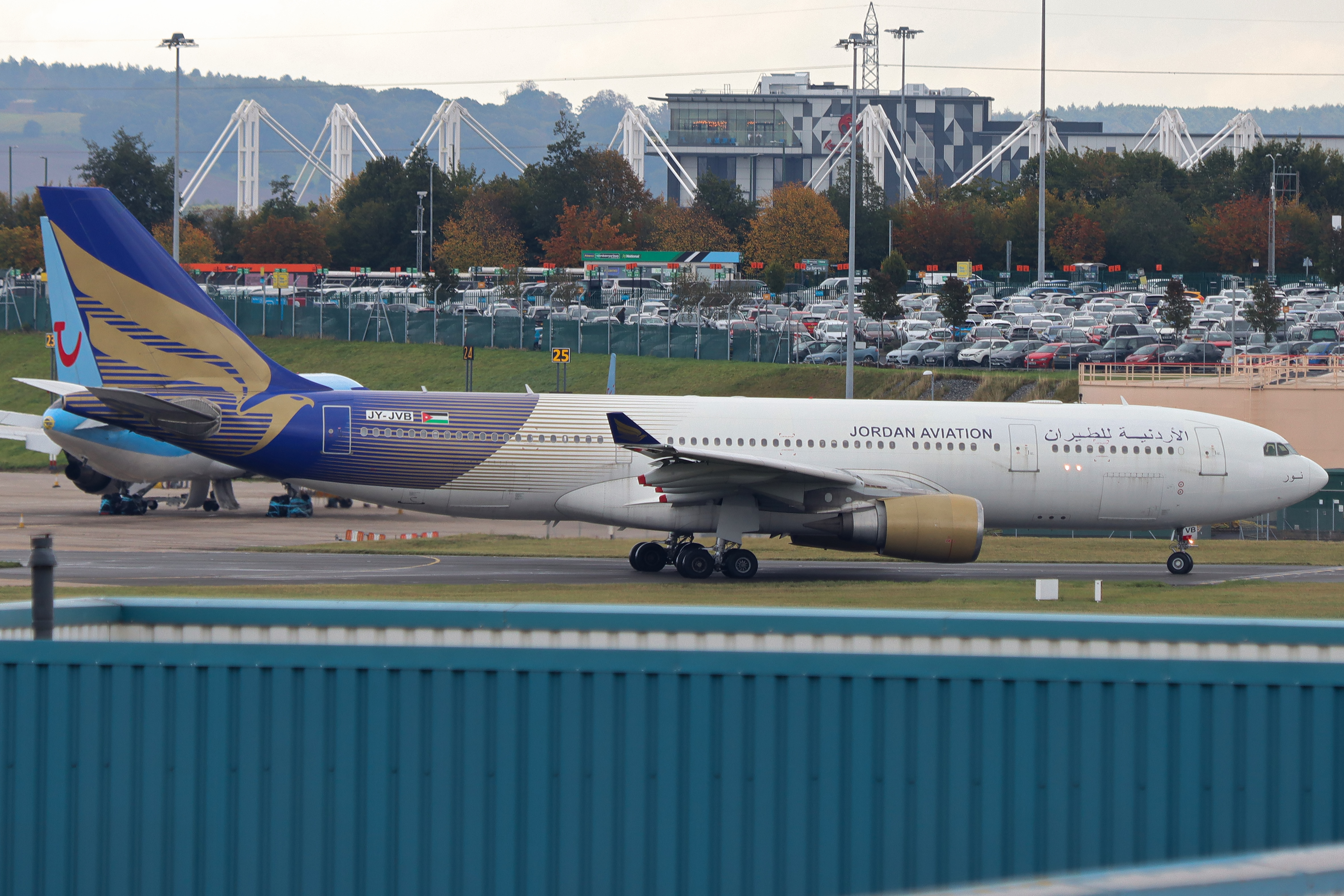 Full size: Jordan Aviation Airbus A330-200 JY-JVB at Birmingham Airport