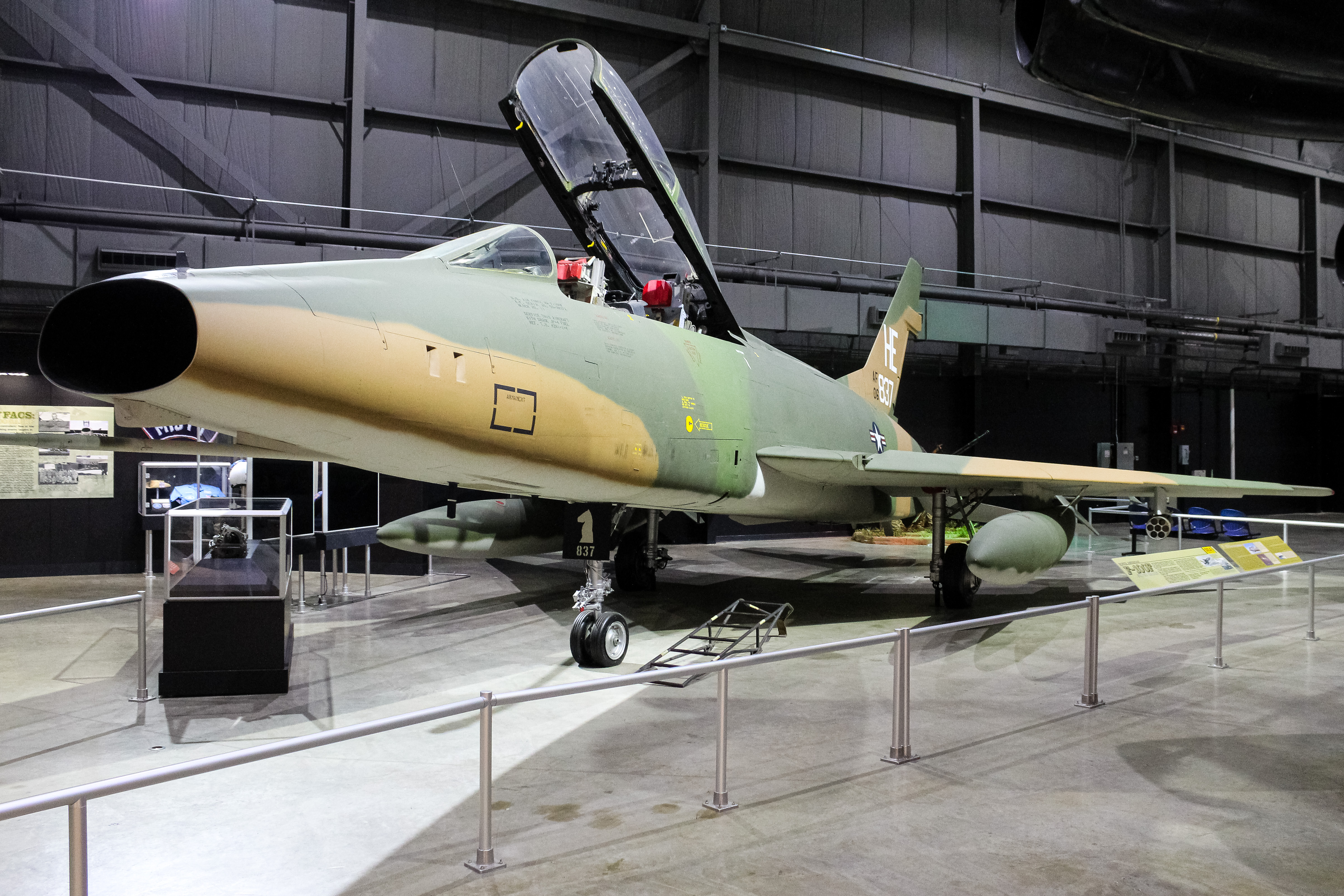 Full size: USAF - United States Air Force North American F-100 Super Sabre 56-3837 at Wright-Patterson Air Force Base