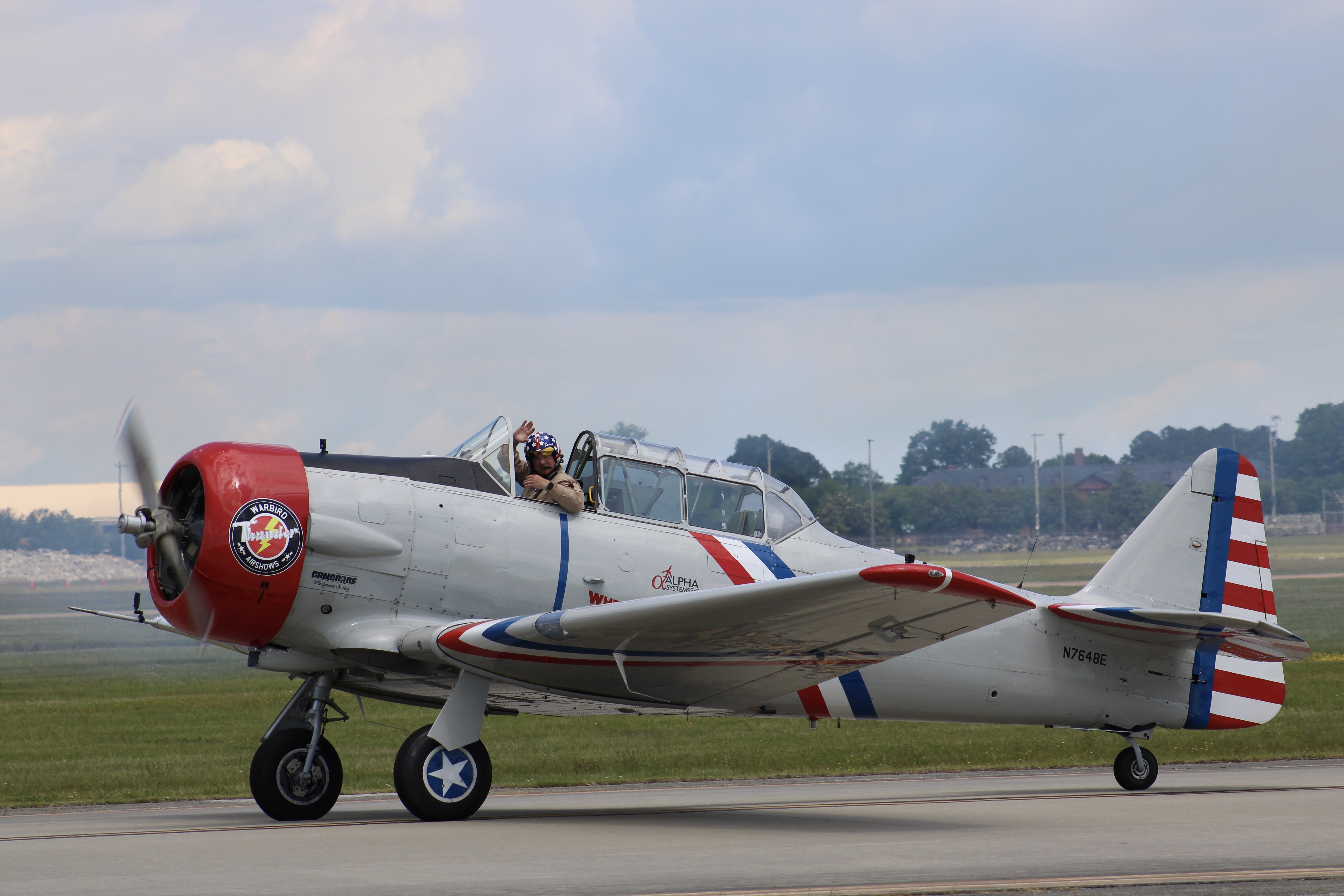 Full size: PRIVATE North American T-6 Texan N7648E at Langley Air Force Base