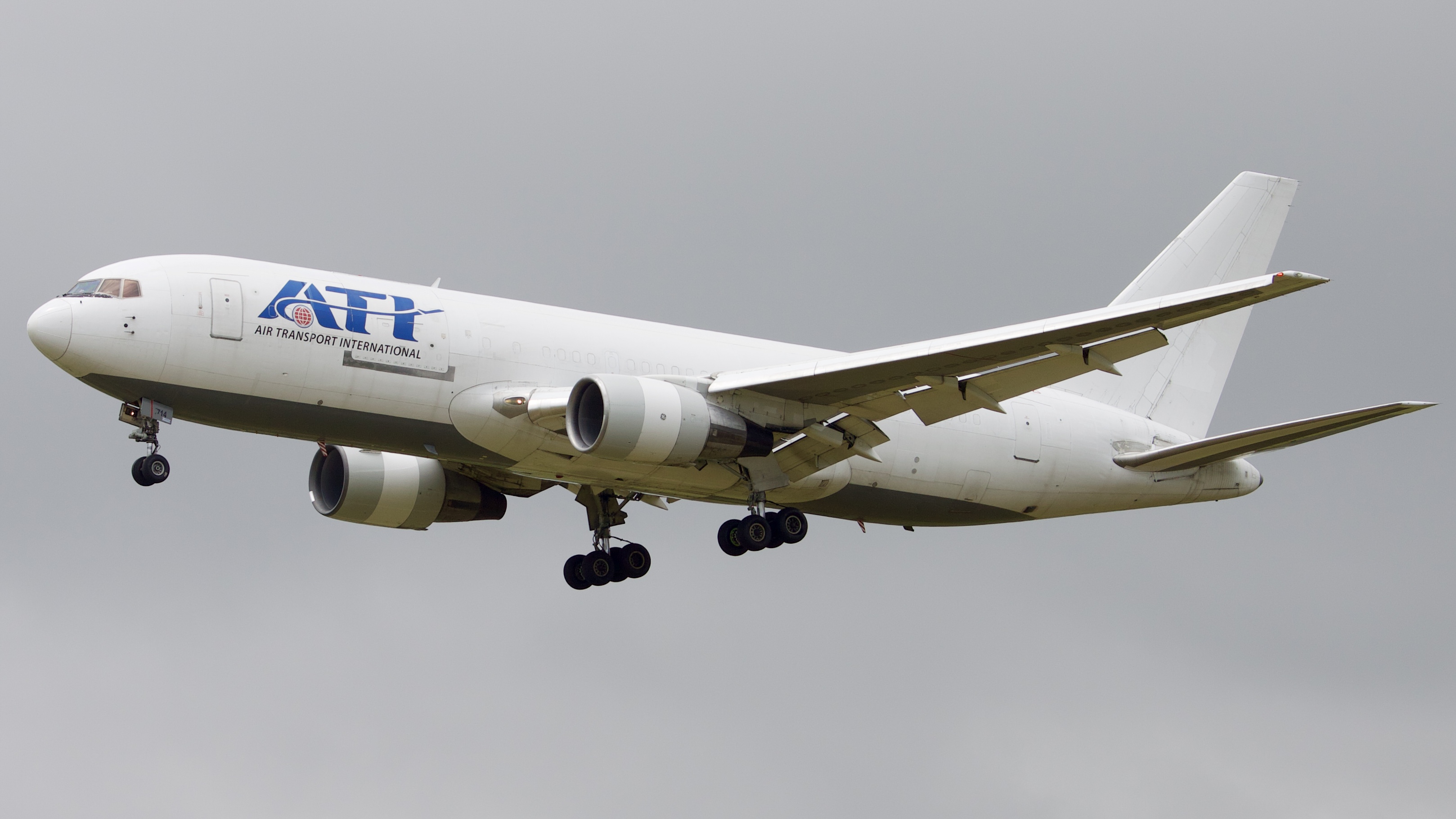 Full size: Air Transport International Boeing 767-200F N714AX at Houston-George Bush Intercontinental Airport