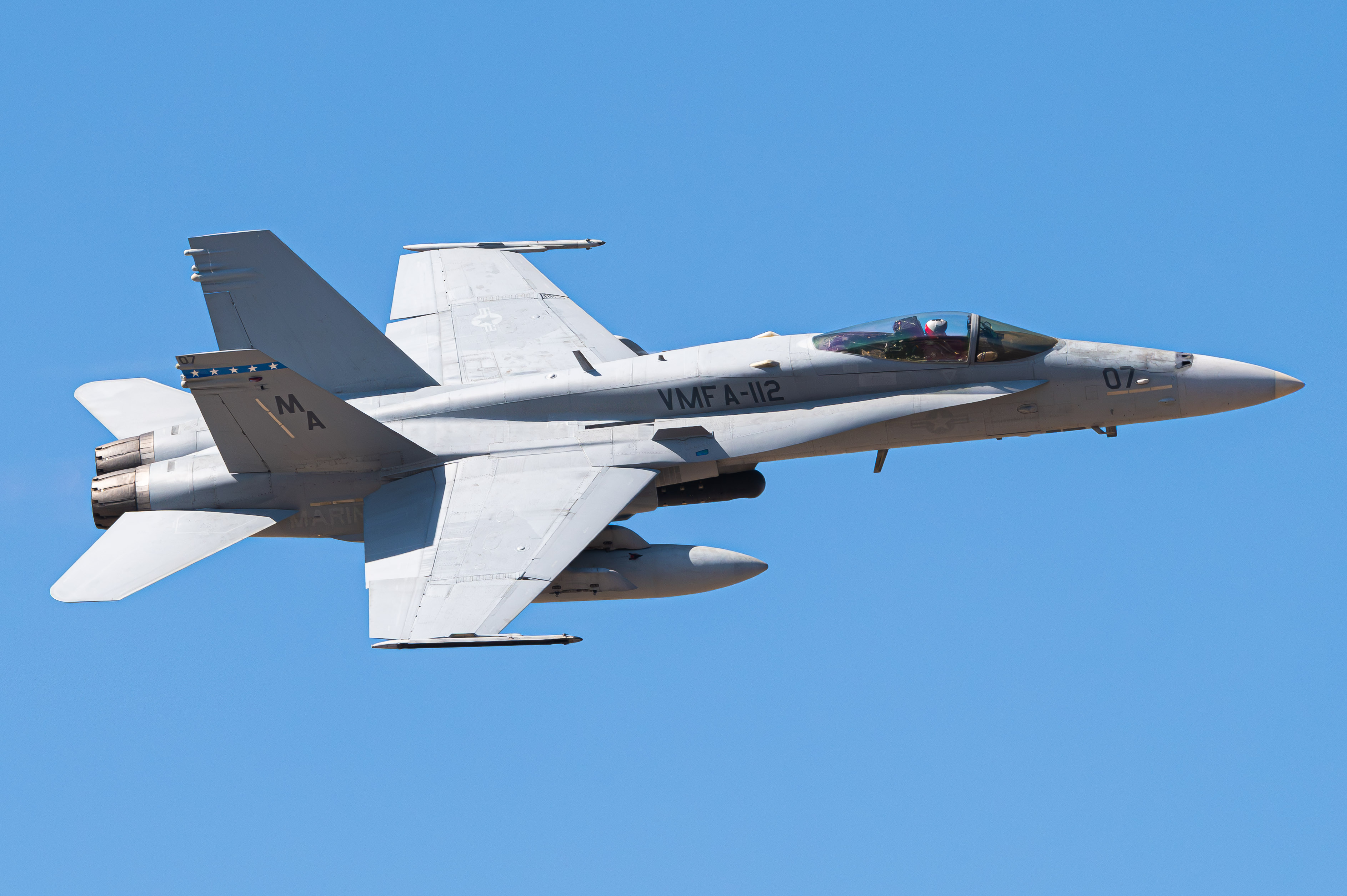 Full size: USMC - United States Marine Corp McDonnel Douglas F/A-18 Hornet 165182 at Brown Field Municipal Airport