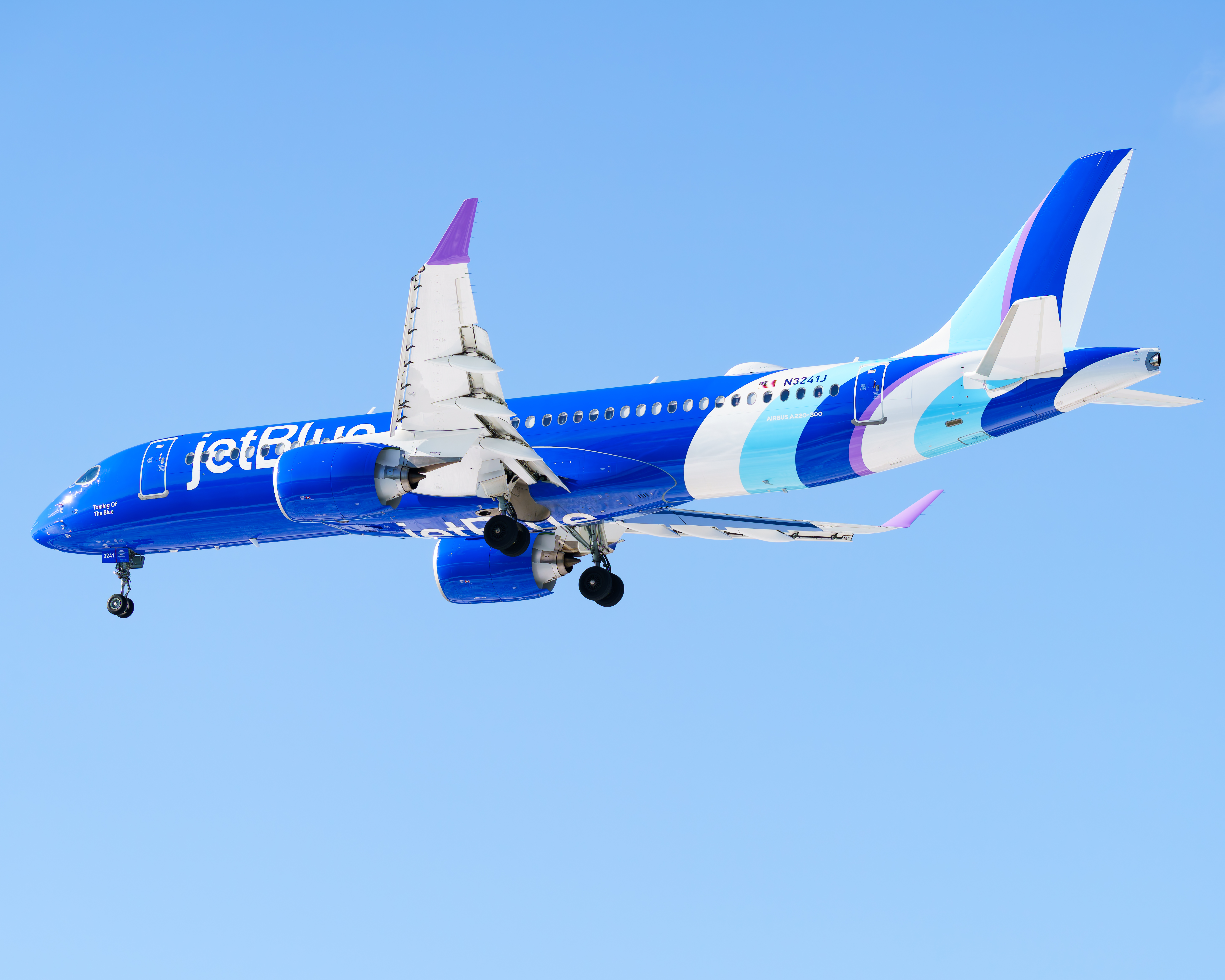 Full size: JetBlue Airways Airbus A220-300 N3241J at General Edward Lawrence Logan International Airport