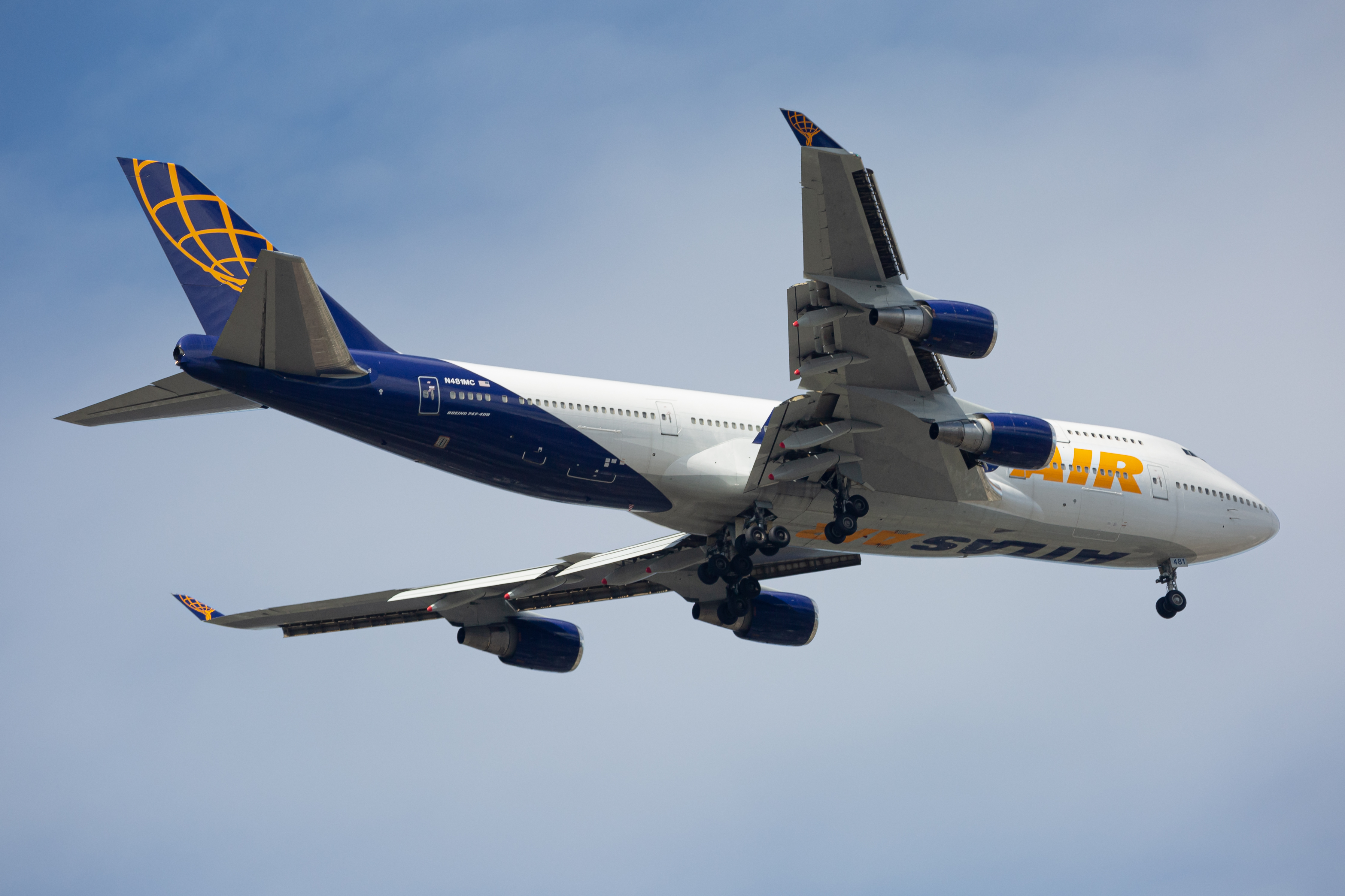 Full size: Atlas Air Boeing 747-400 N481MC at Baltimore/Washington International Thurgood Marshall Airport