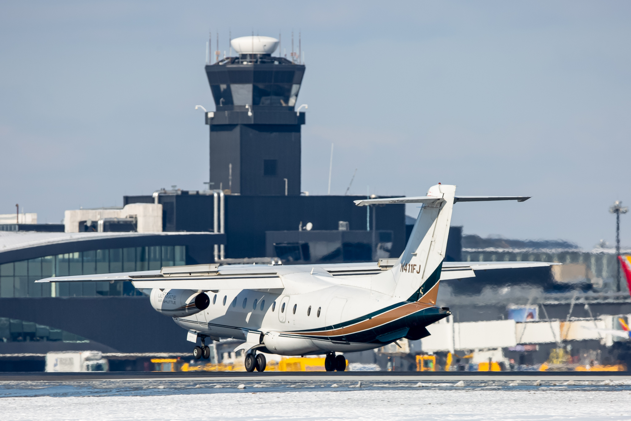 Full size: Ultimate Air Shuttle Dornier 328 JET N411FJ at Baltimore/Washington International Thurgood Marshall Airport