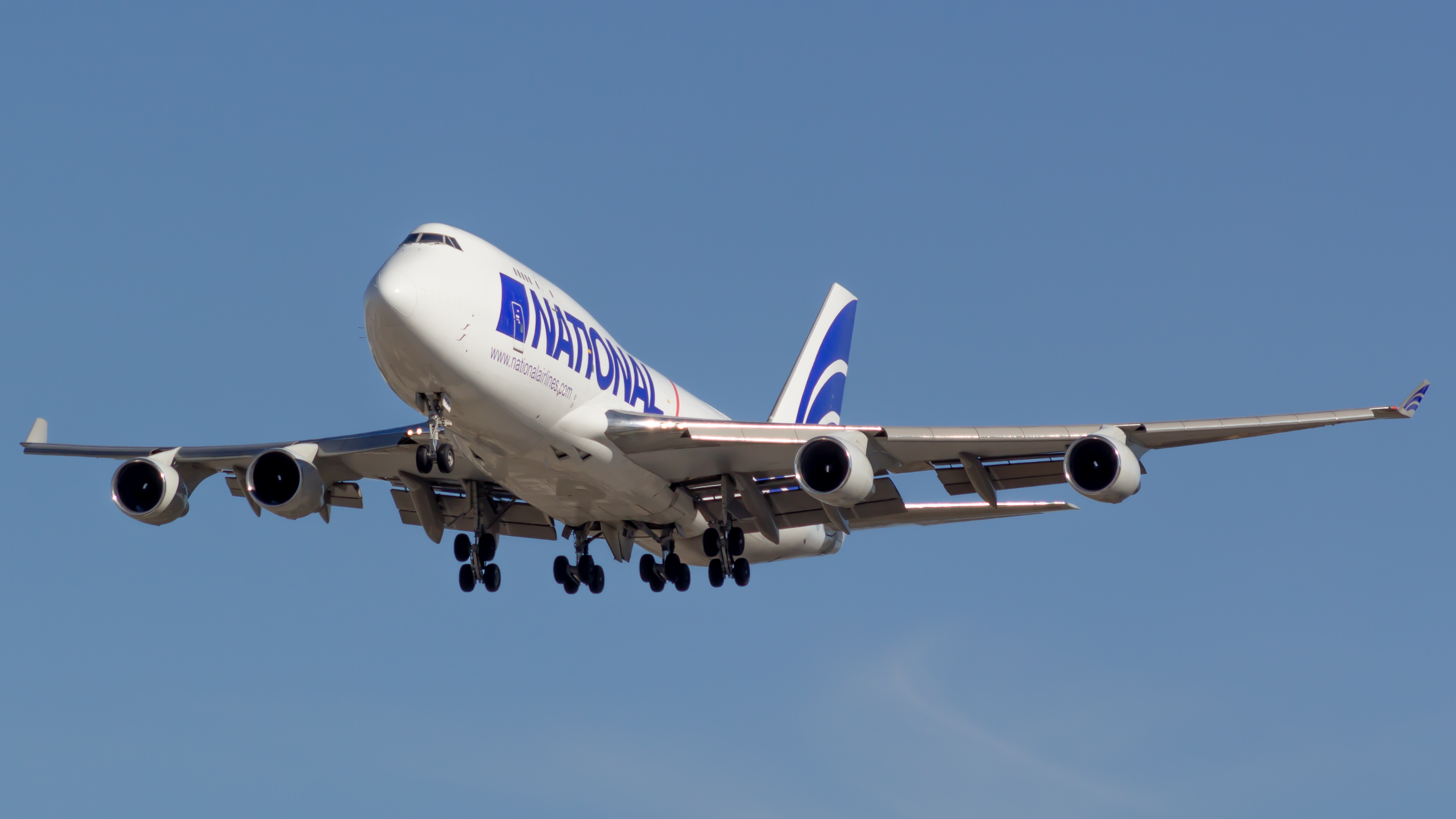 Full size: National Airlines Boeing 747-400F N756CA at Los Angeles International Airport