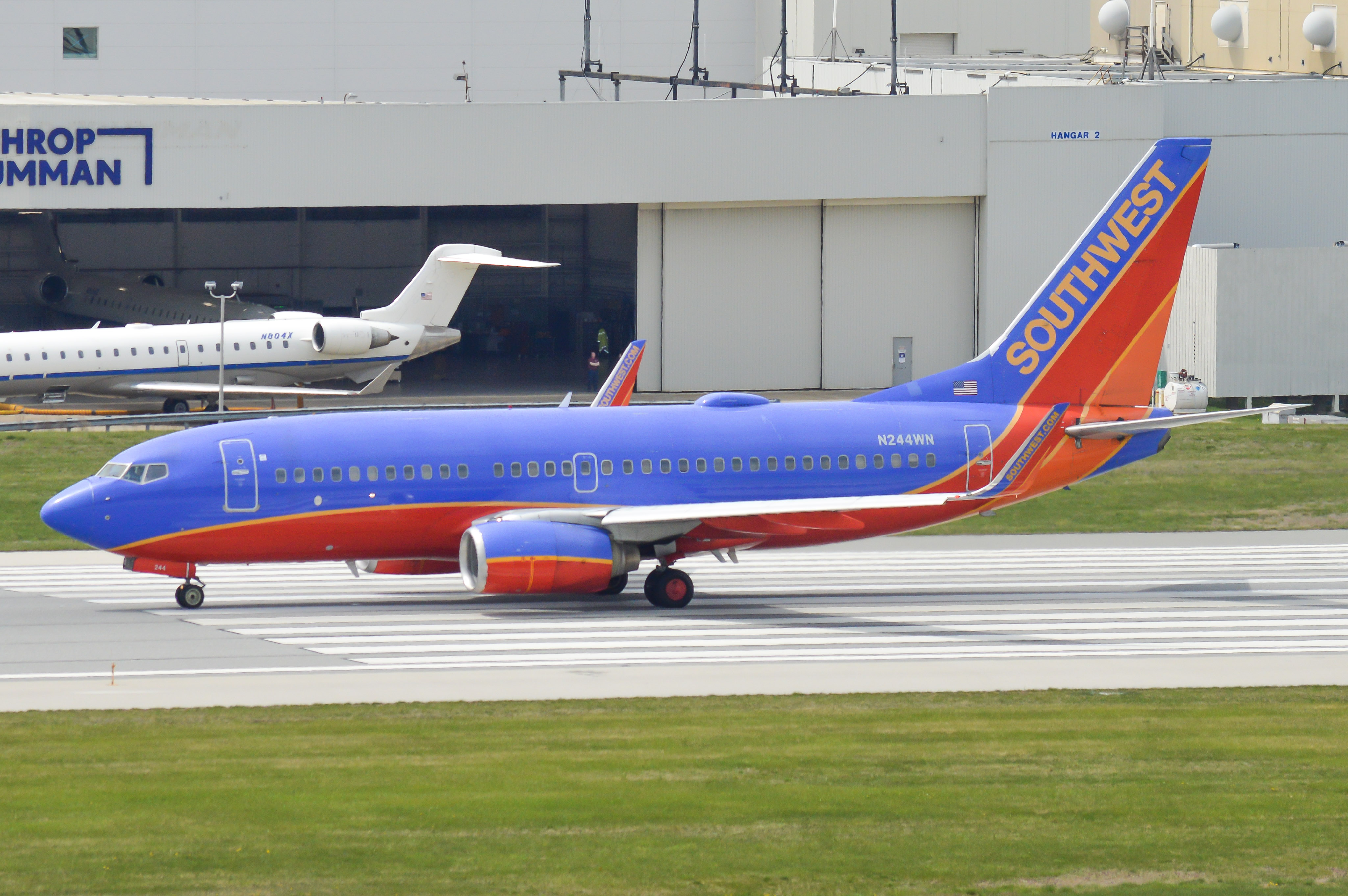 Full size: Southwest Airlines Boeing 737-700 N244WN at Baltimore/Washington International Thurgood Marshall Airport