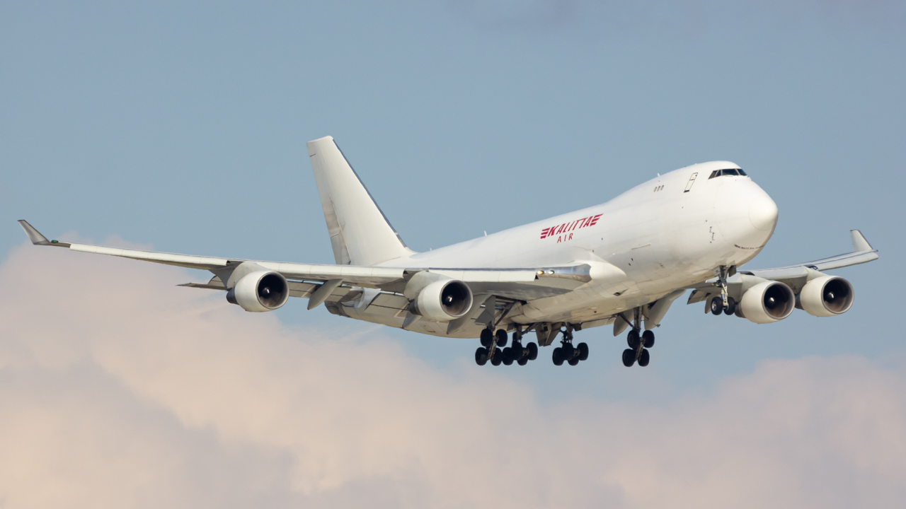 Full size: Kalitta Air Boeing 747-400F N702CK at Rickenbacker International Airport