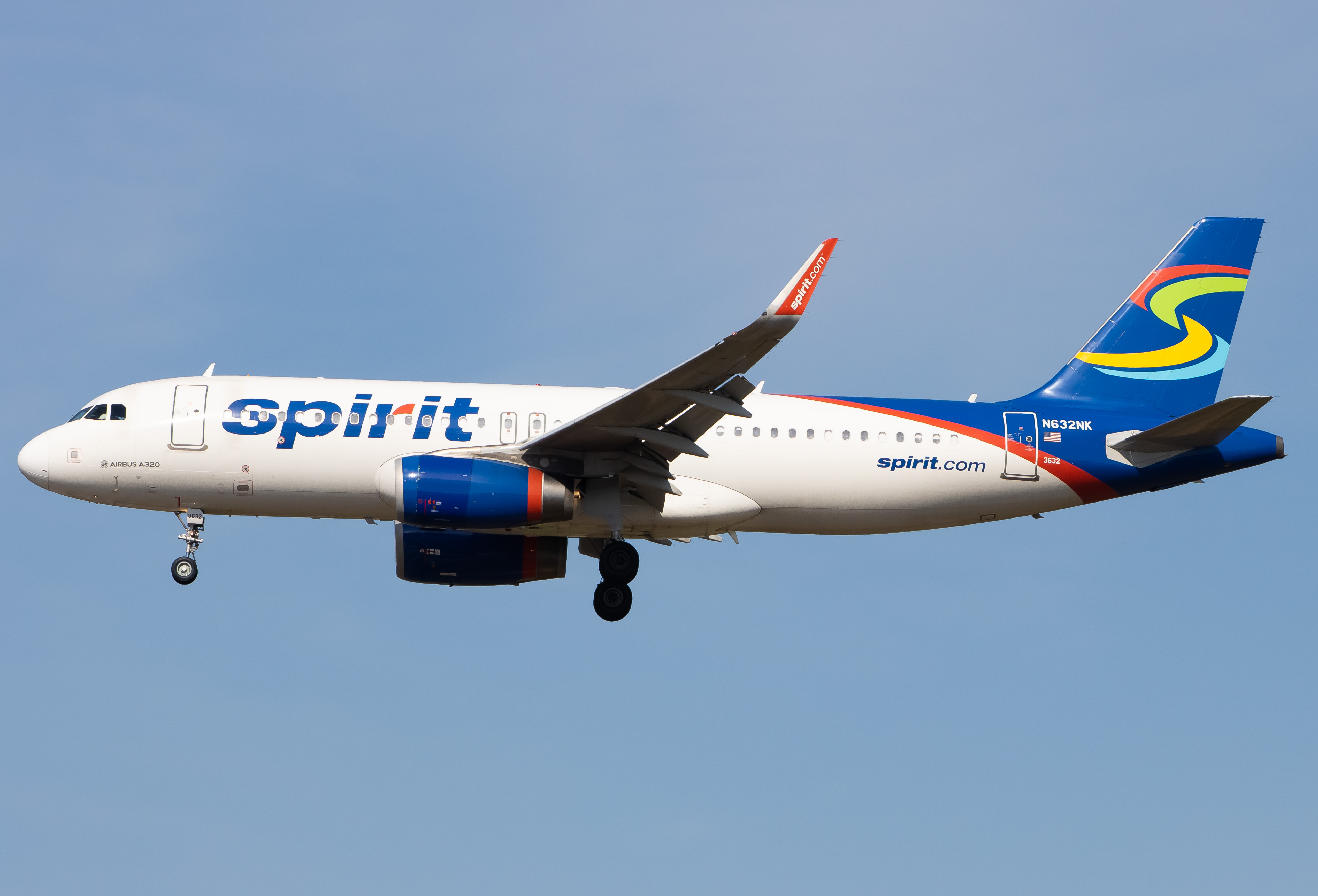 Full size: Spirit Airlines Airbus A320 N632NK at Orlando International Airport