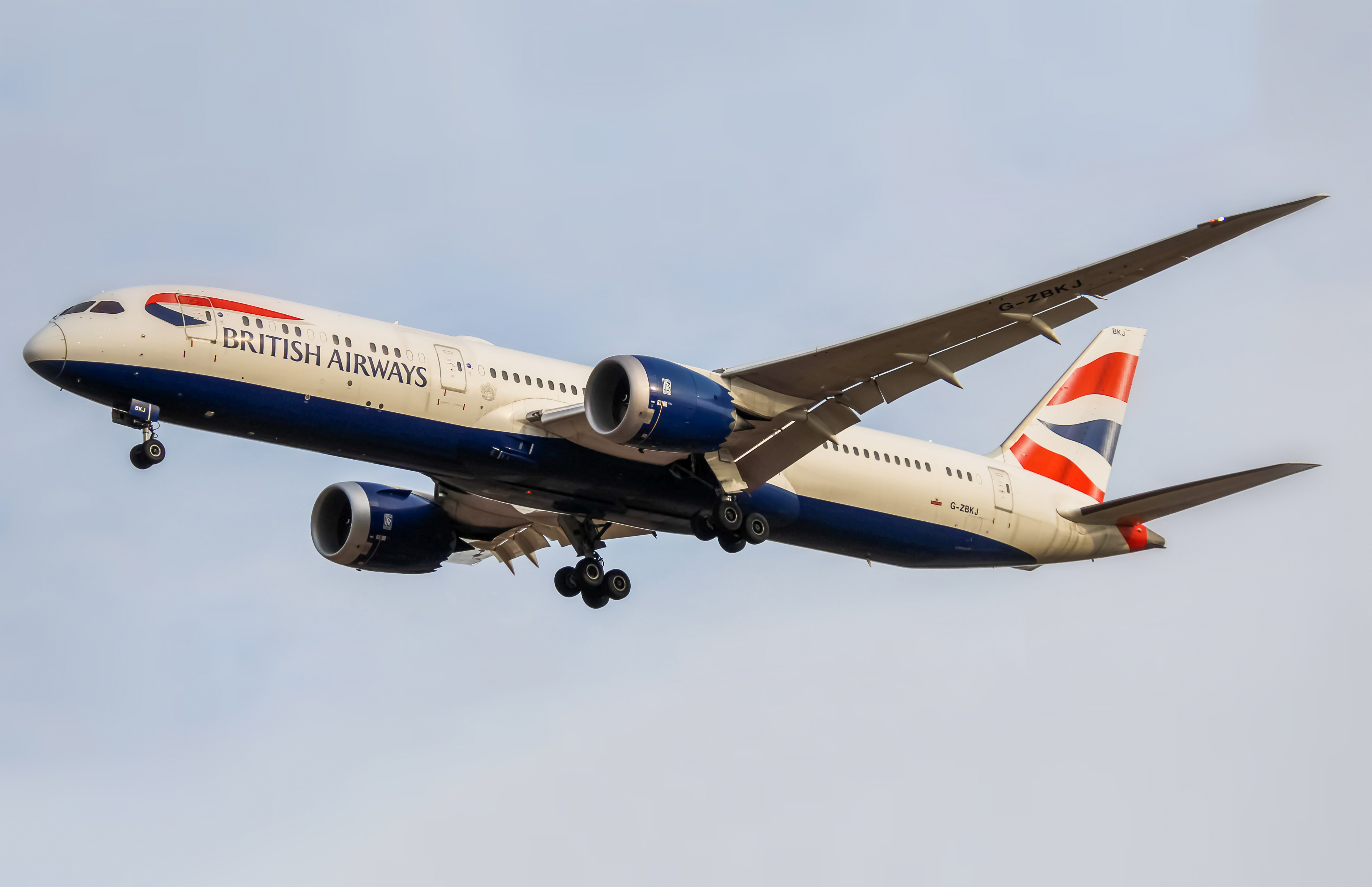 Full size: British Airways Boeing 787-9 G-ZBKJ at Washington Dulles International Airport