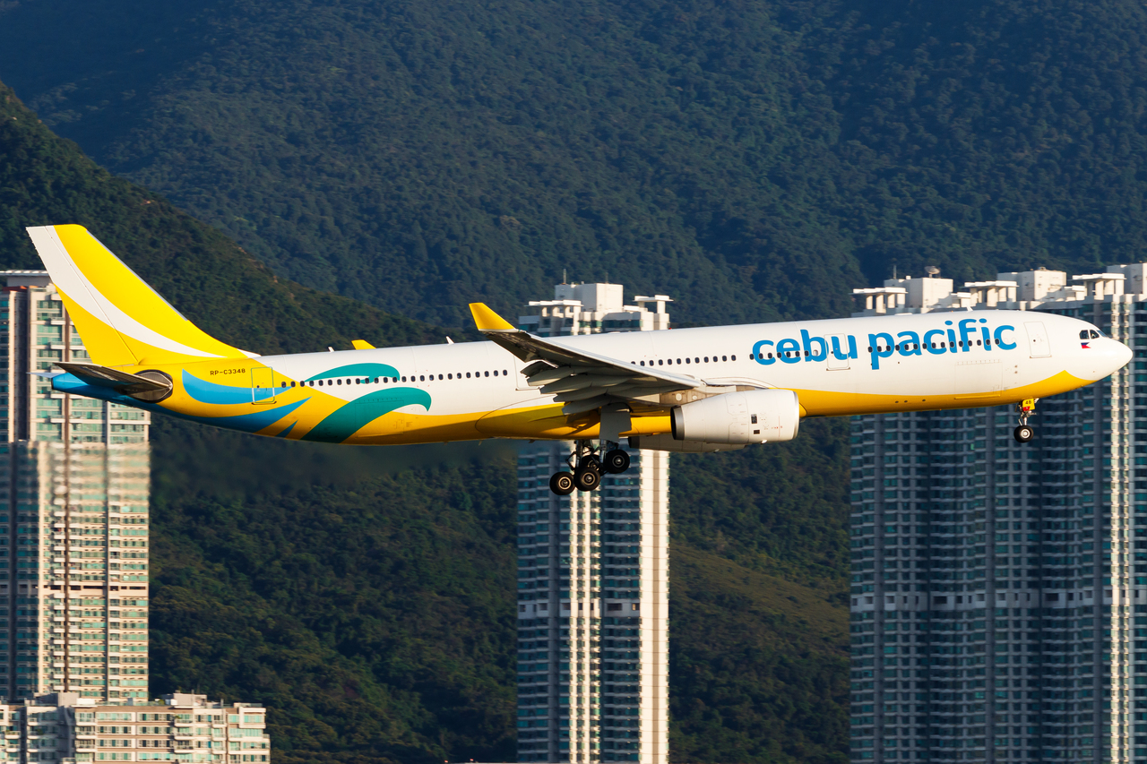 Full size: Cebu Pacific Airbus A330-300 RP-C3348 at Hong Kong International Airport
