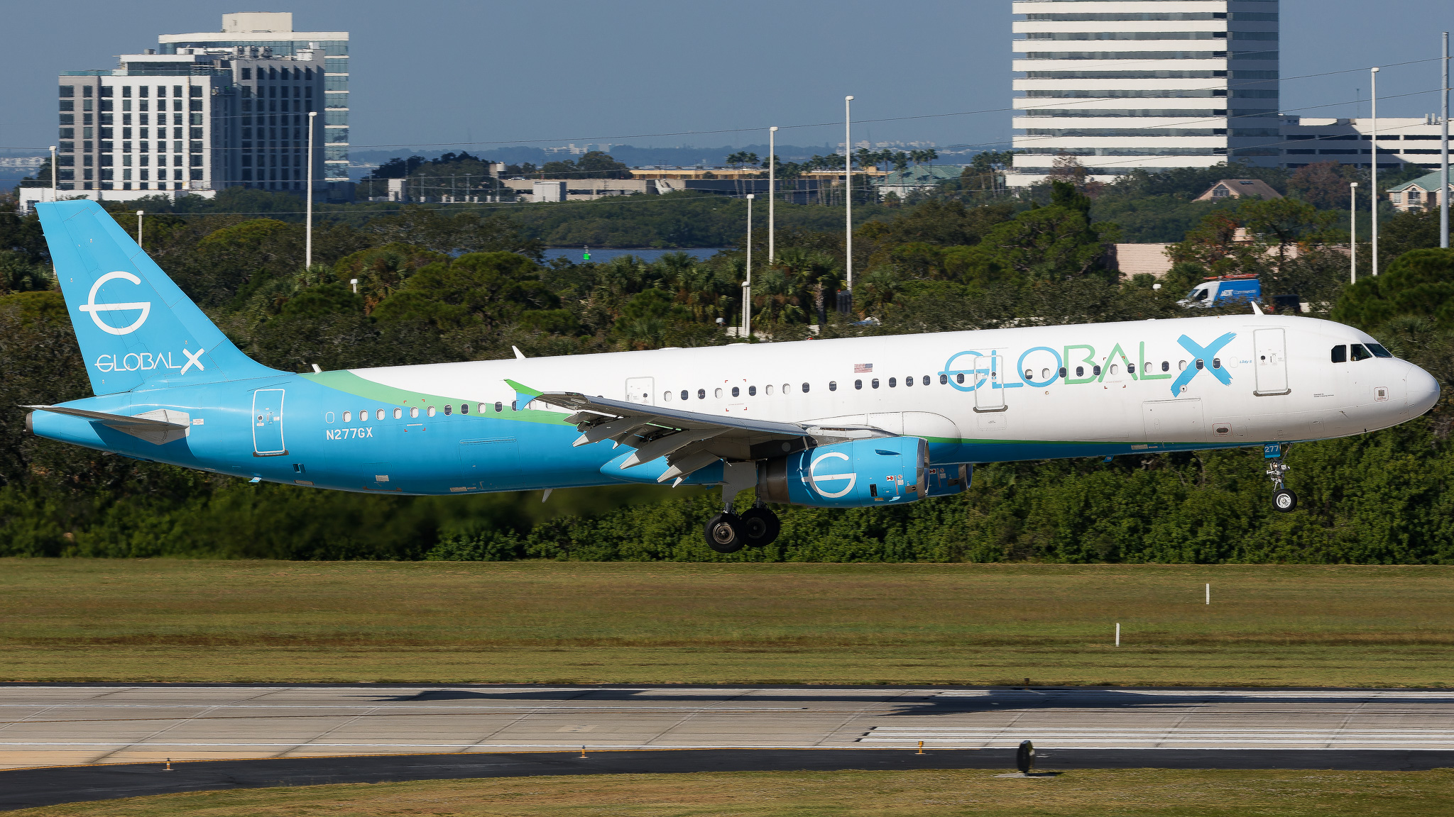 Full size: Global X Airbus A321-200 N277GX at Tampa International Airport